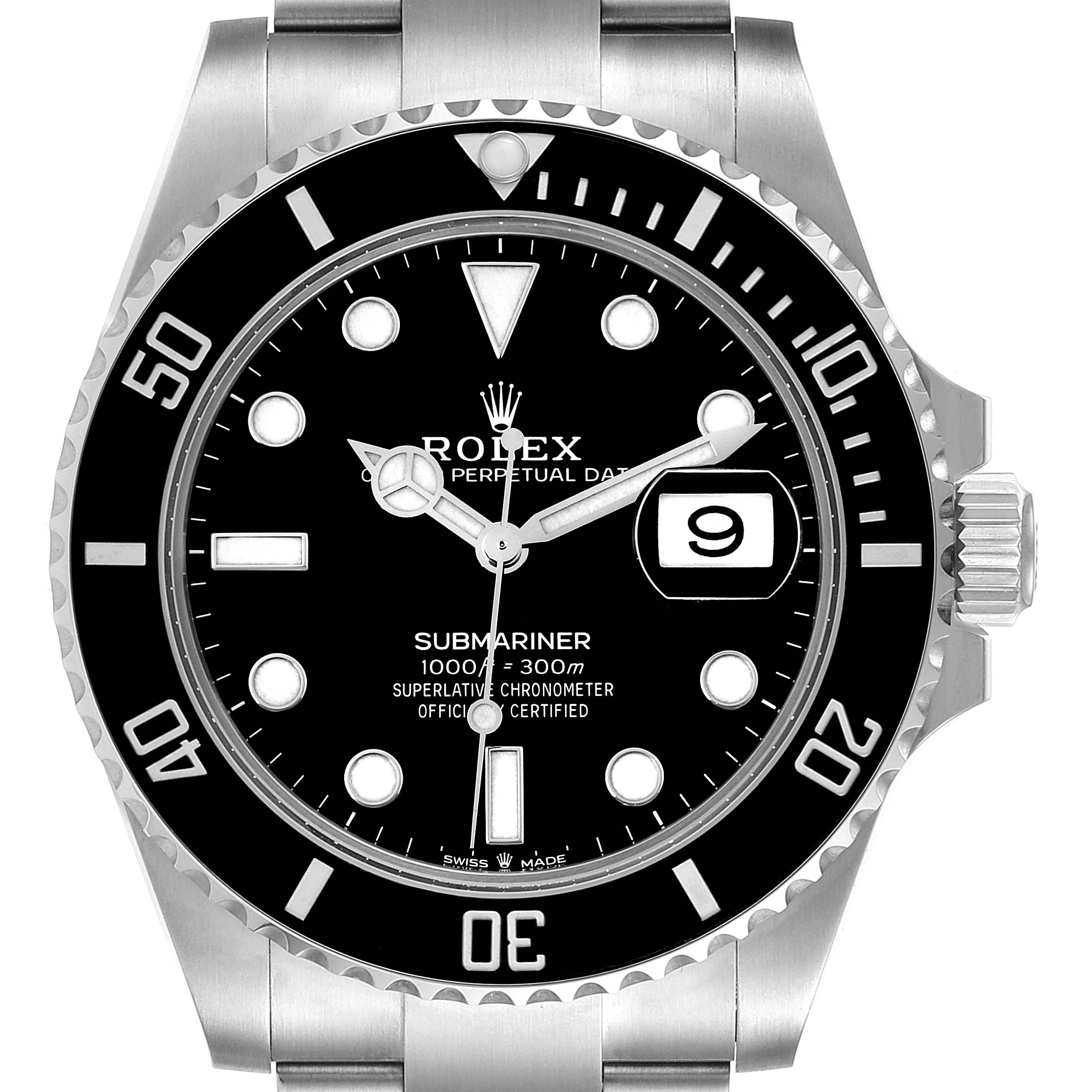 Rolex Submariner Black Dial Ceramic Bezel Steel Mens Watch 126610 Box Card