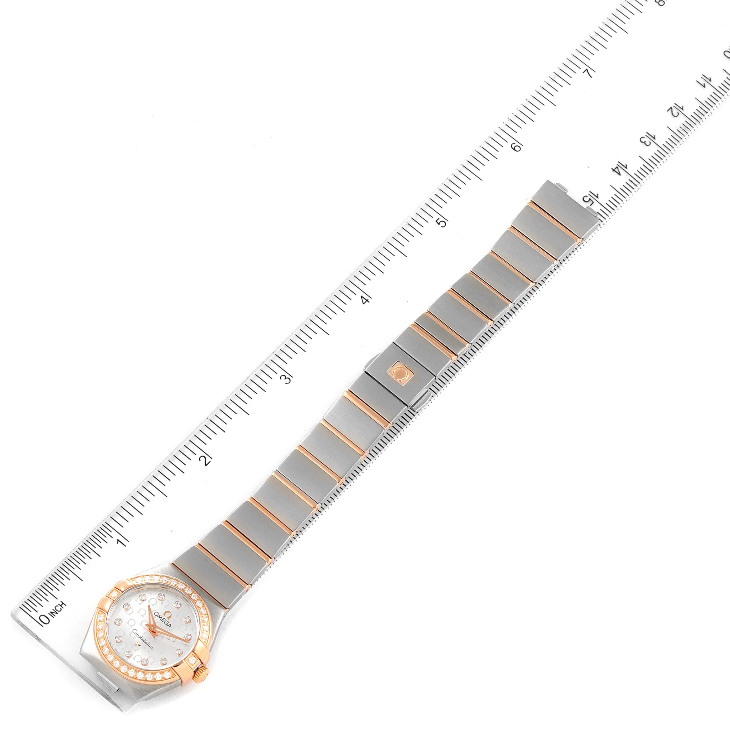 Omega Constellation Steel Yellow Gold Diamond Ladies Watch 123.25.24.60.55.009