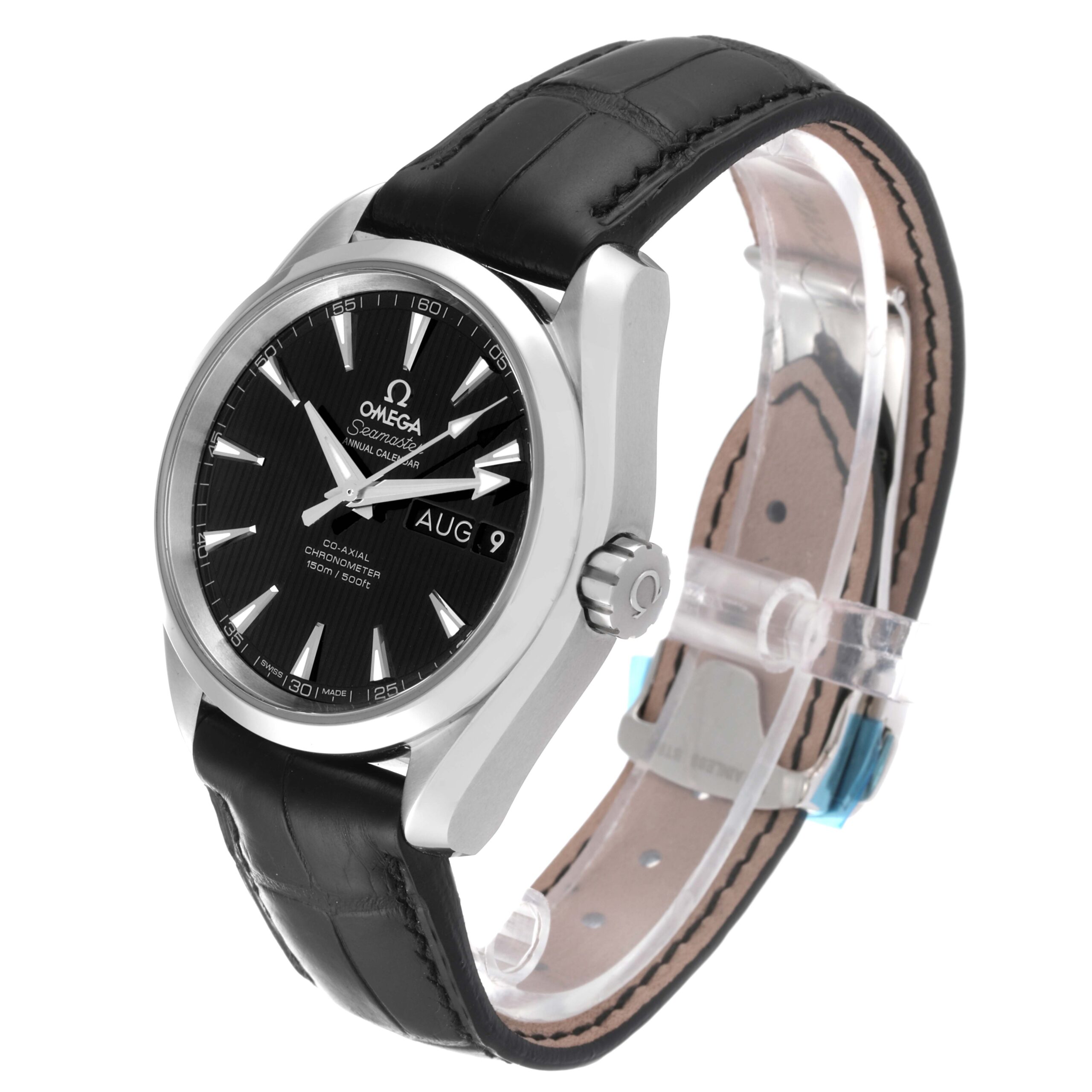 Omega Seamaster Aqua Terra Annual Calendar Steel Mens Watch 231.13.39.22.01.001 Card