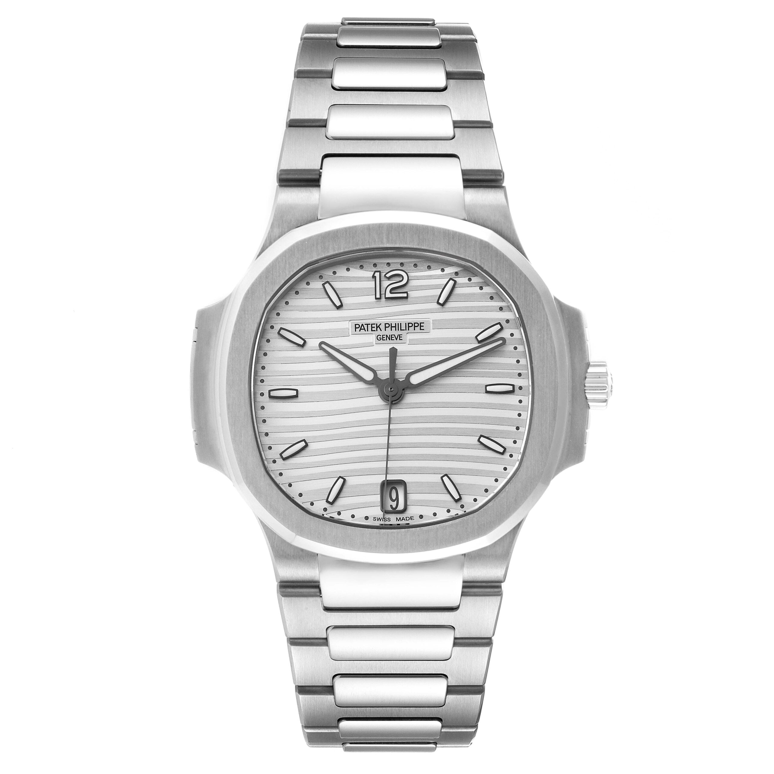 Patek Philippe Nautilus Silver Dial Steel Mens Watch 7118 Unworn