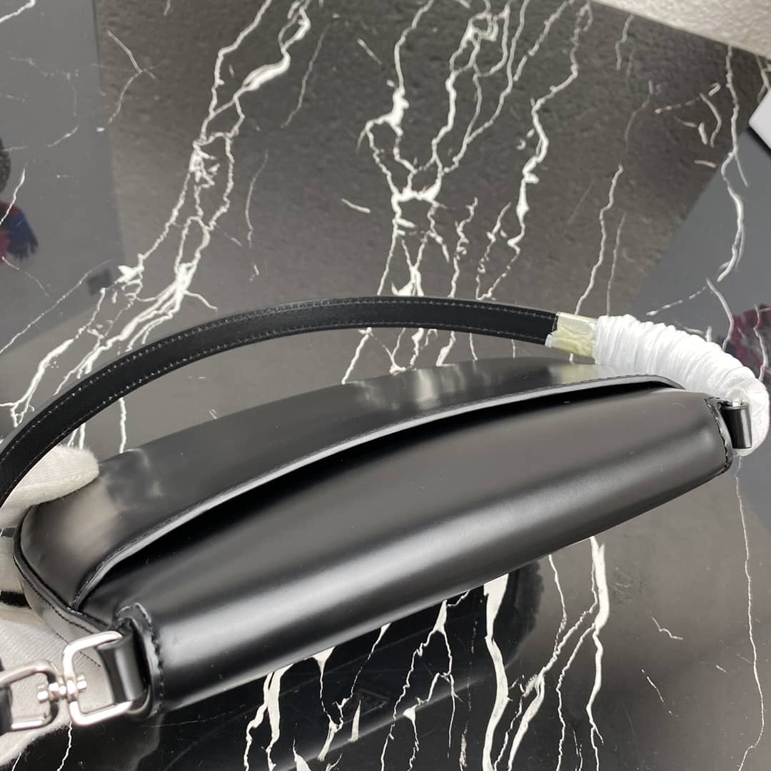 Prada Cleo Bag Dupe Brushed Leather Flap Replica Shoulder Bag