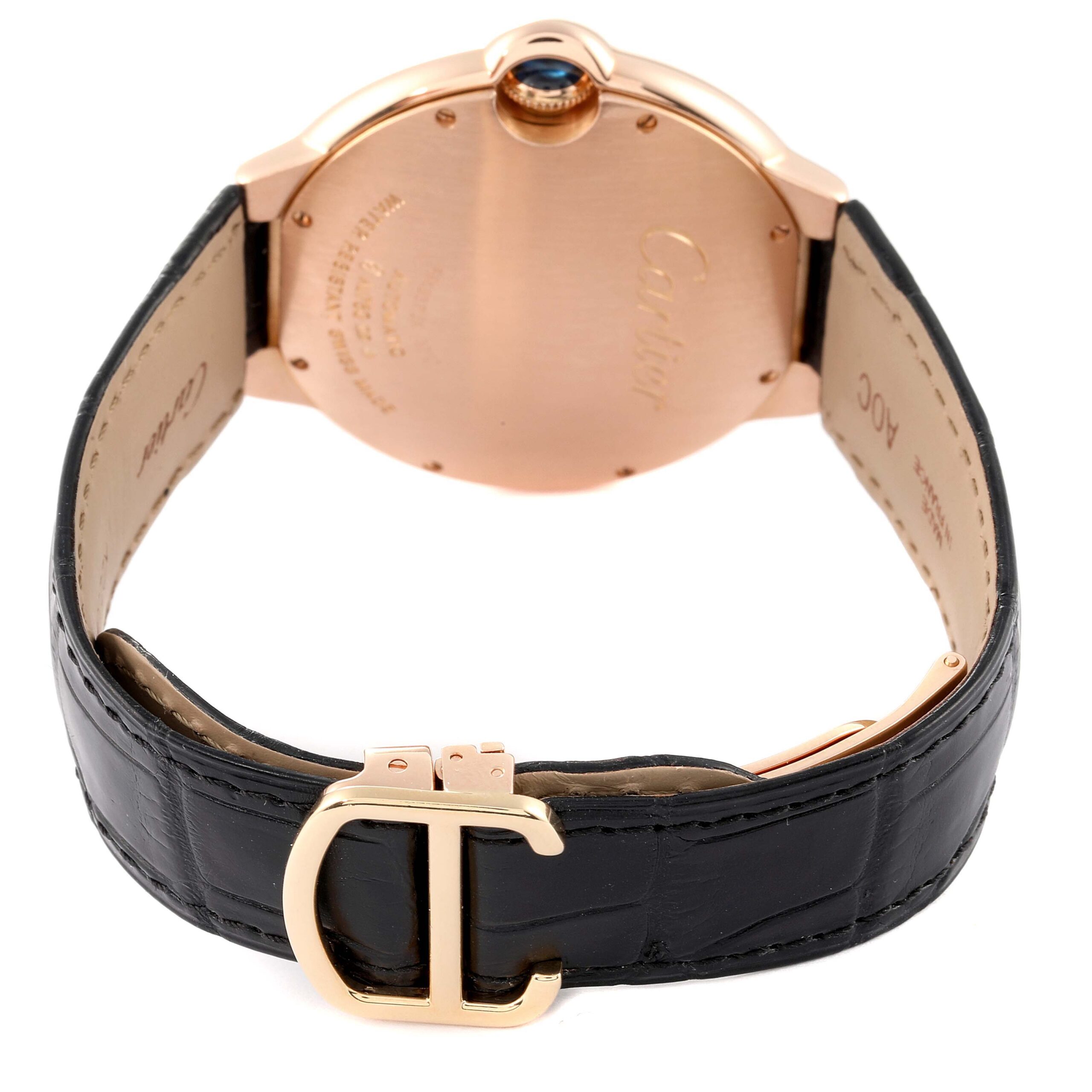 Cartier Ballon Bleu 42 mm Automatic Rose Gold Mens Watch W6900651