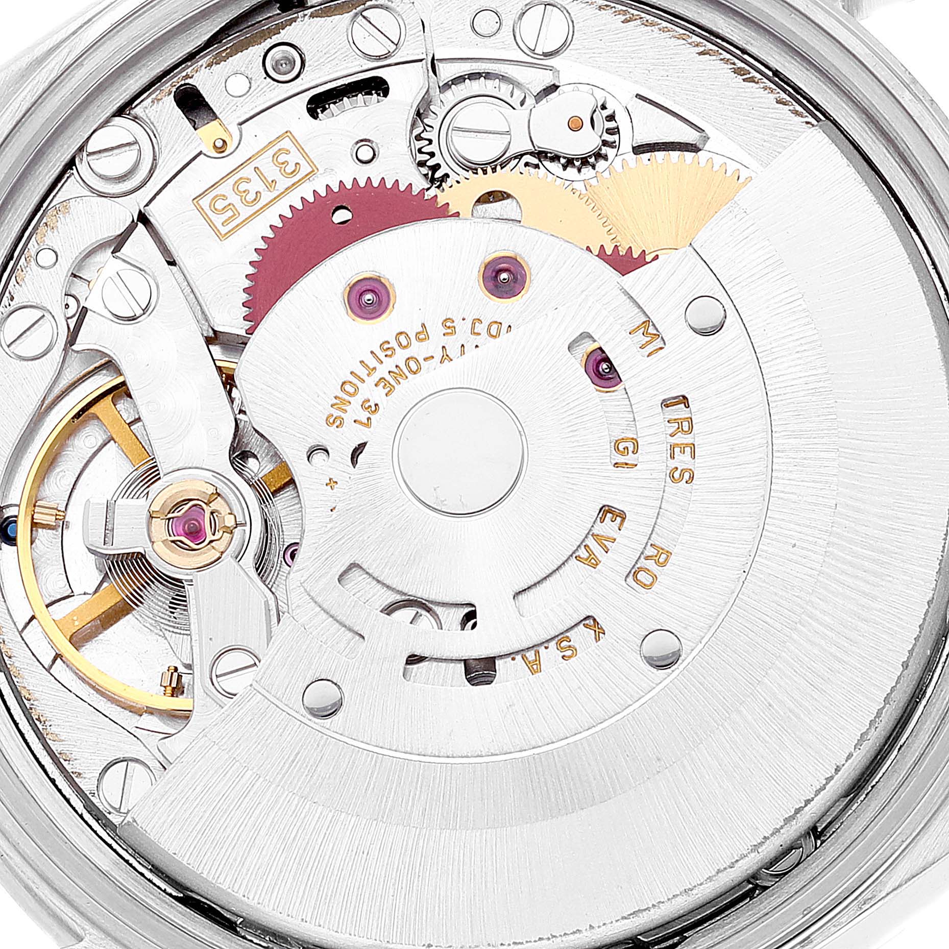 Rolex Date Black Dial Engine Turned Bezel Steel Mens Watch 15210