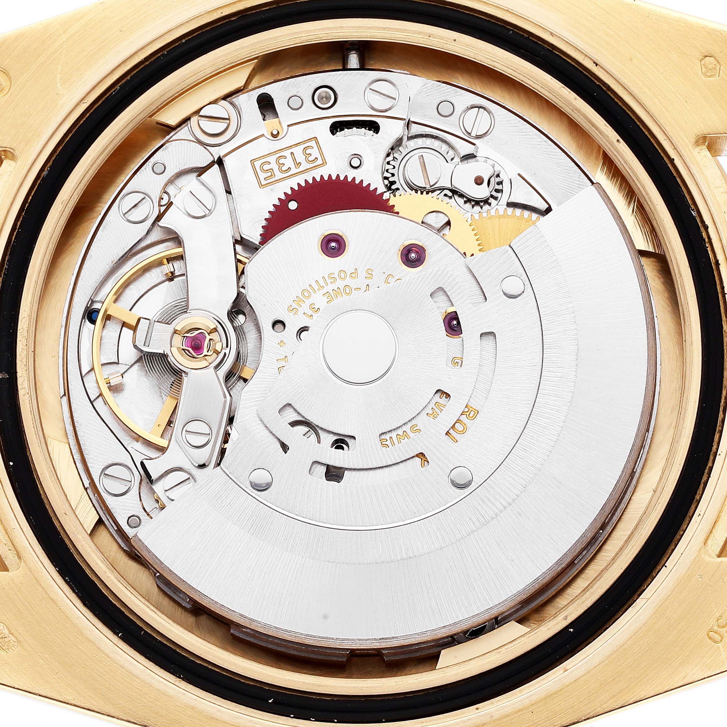 Rolex Submariner Yellow Gold Blue Dial Ceramic Bezel Mens Watch 116618