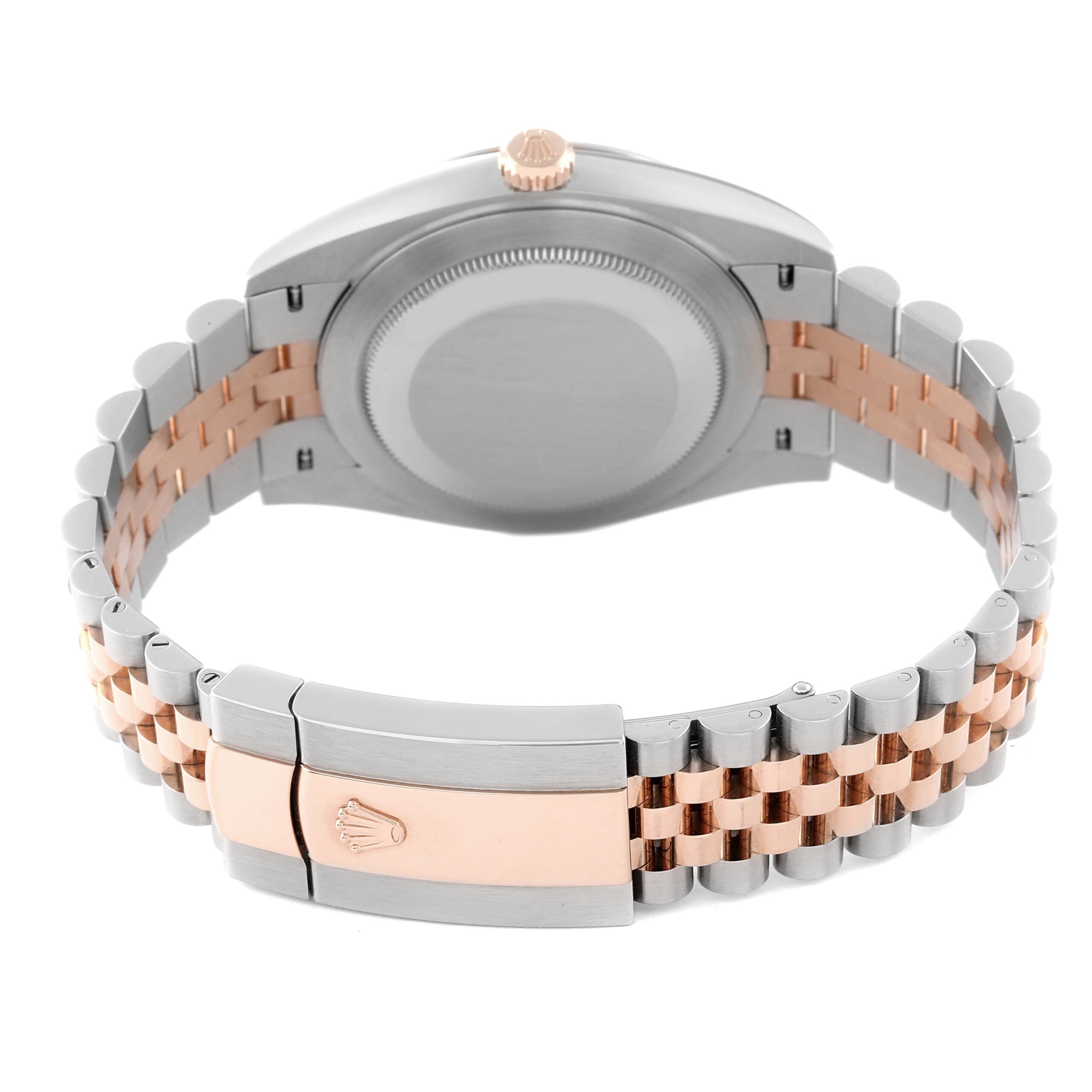 Rolex Datejust 41 Steel Everose Gold Wimbledon Dial Mens Watch 126331 Box Card