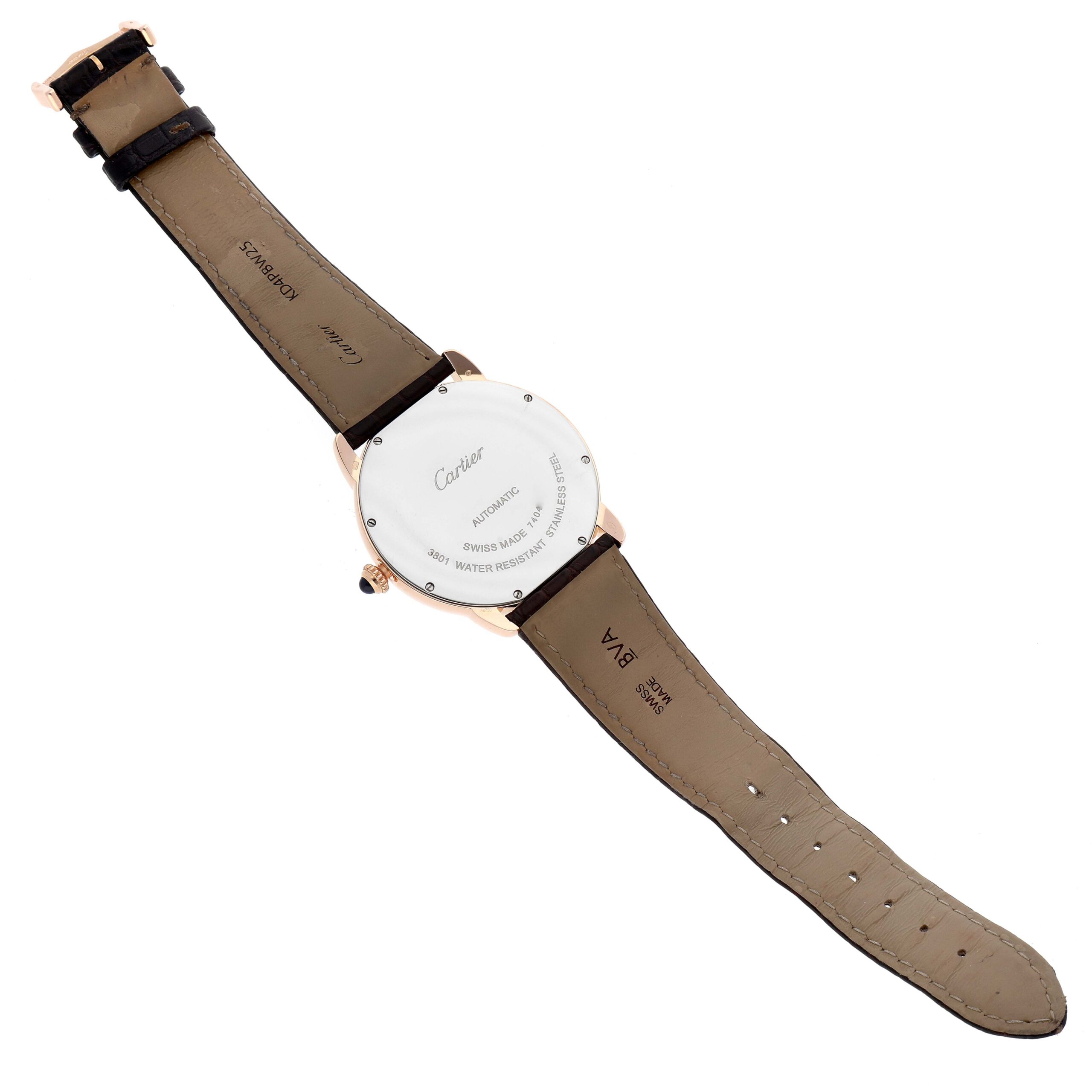 Cartier Ronde Solo XL Automatic Rose Gold Steel Mens Watch W6701009