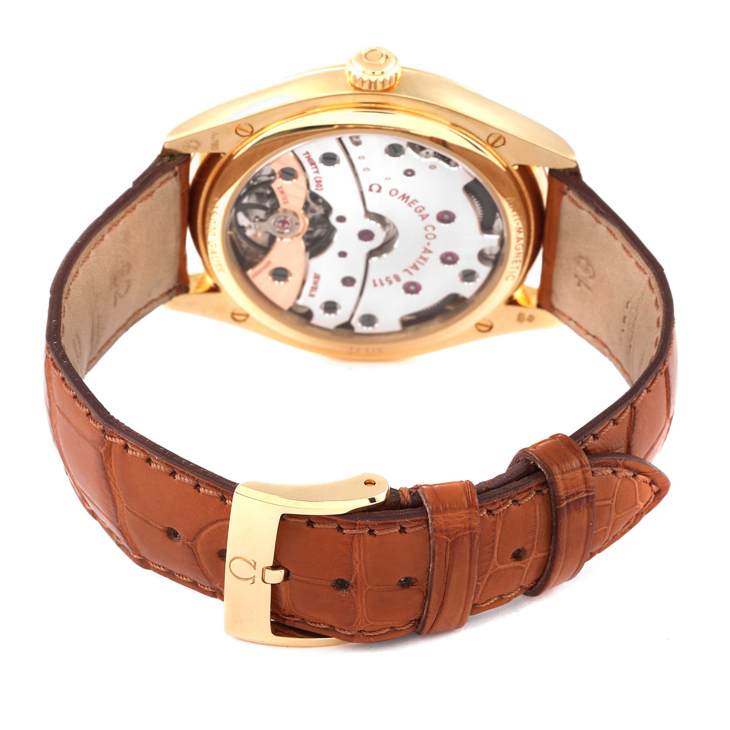 Omega DeVille Tresor Yellow Gold Co-Axial Mens Watch 432.53.40.21.02.001