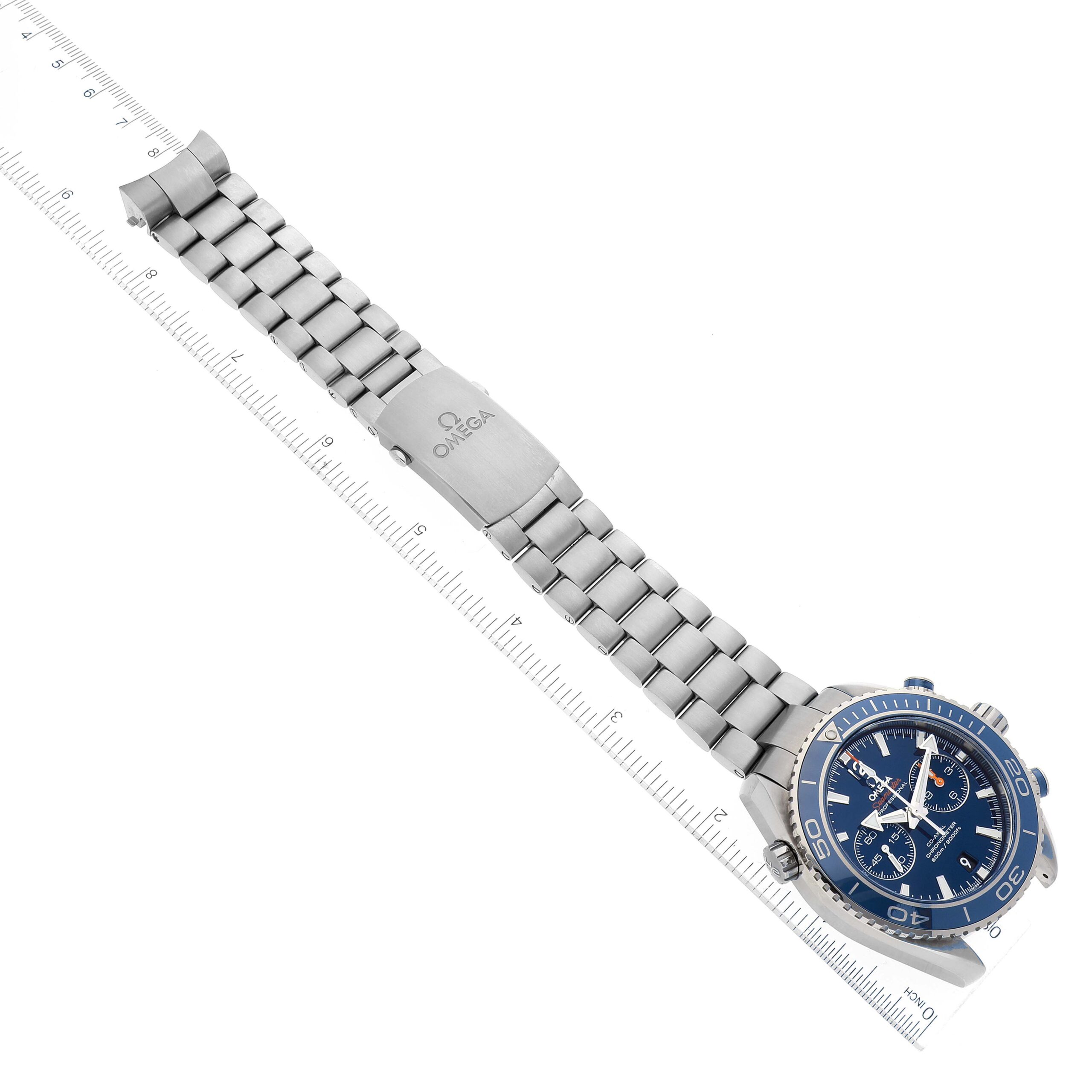 Omega Planet Ocean Chronograph Titanium Mens Watch 232.90.46.51.03.001 Box Card