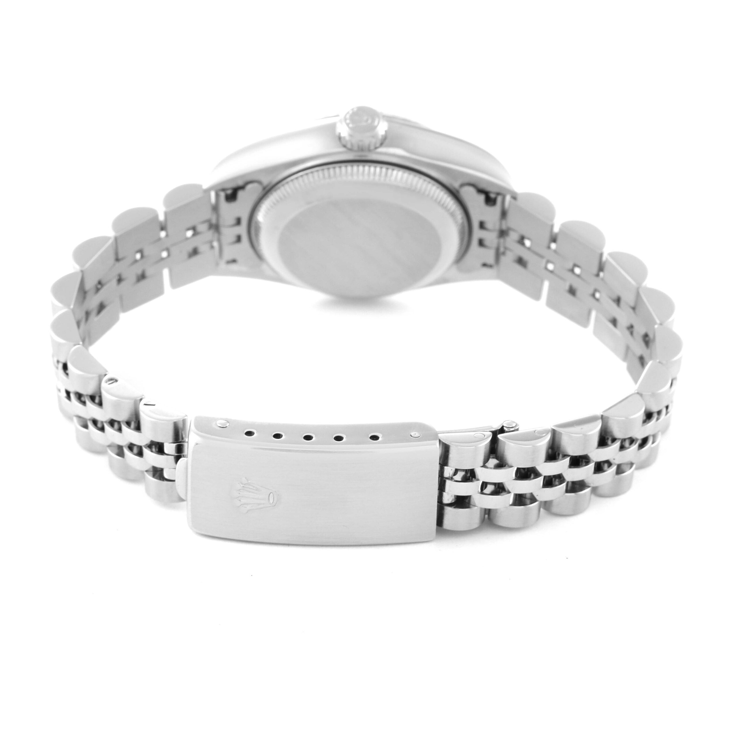 Rolex Datejust Steel White Gold Mother of Pearl Diamond Ladies Watch 79174