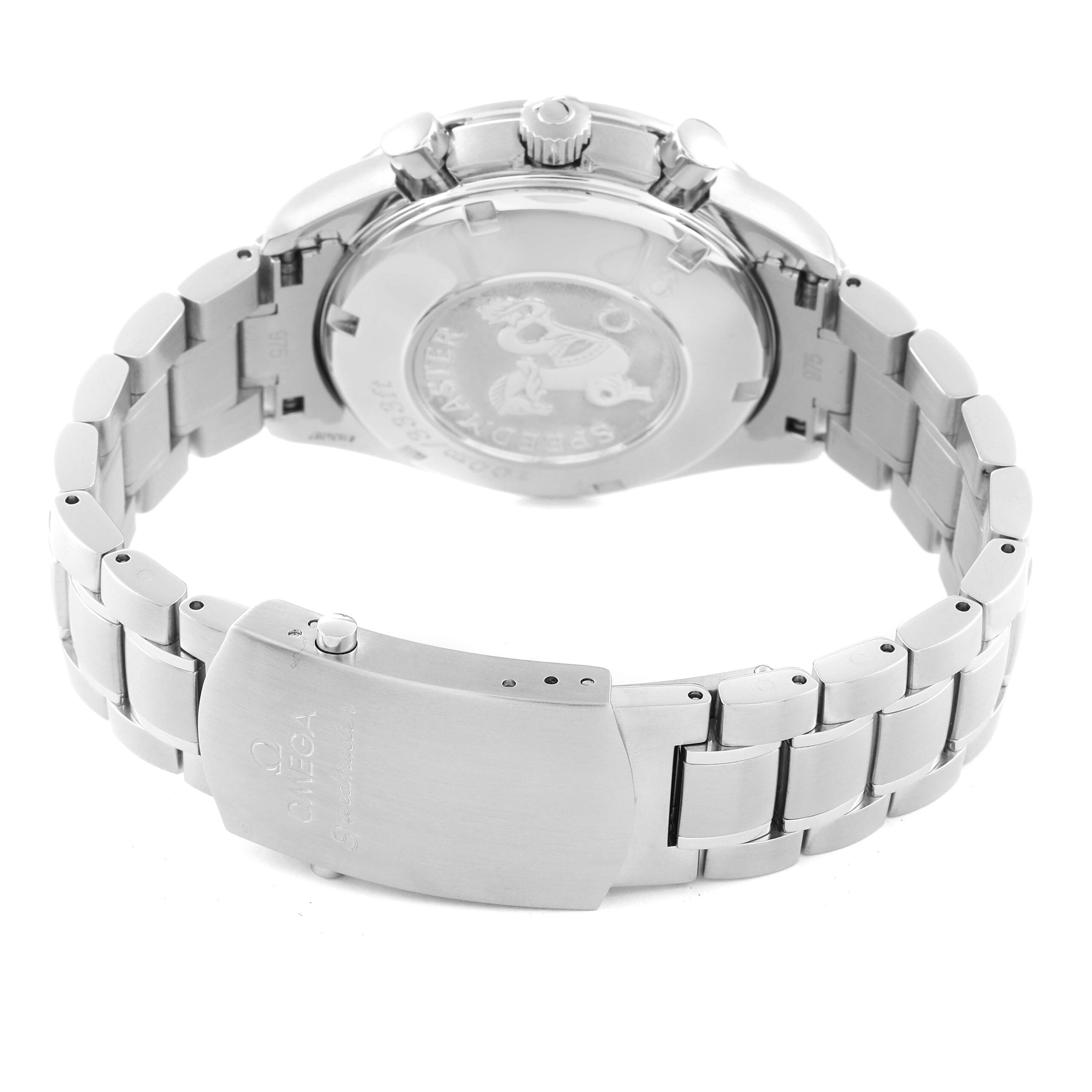 Omega Speedmaster Day Date Blue Dial Chronograph Mens Watch 3222.80.00 Box Card