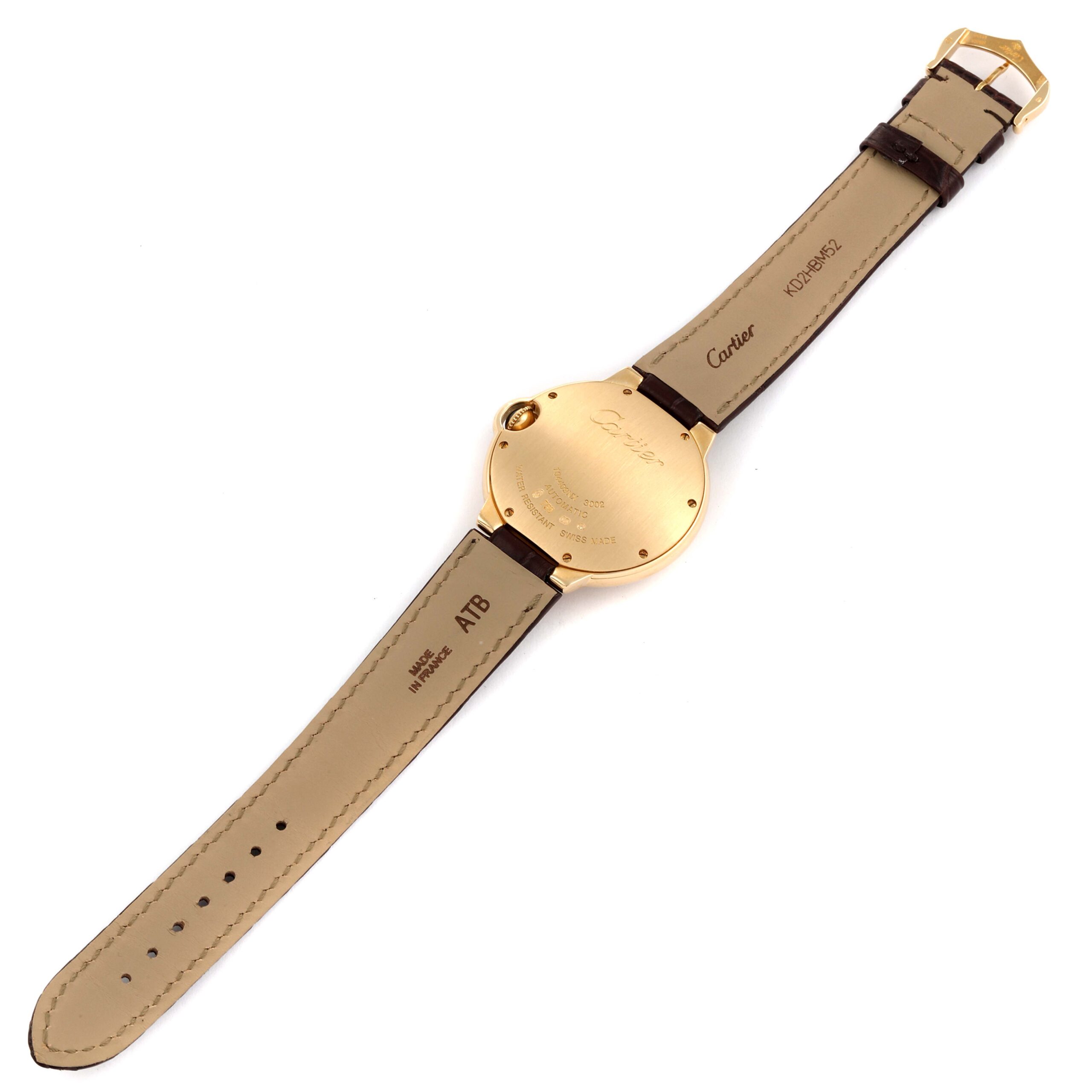 Cartier Ballon Bleu 36 Yellow Gold Automatic Mens Watch W6900356