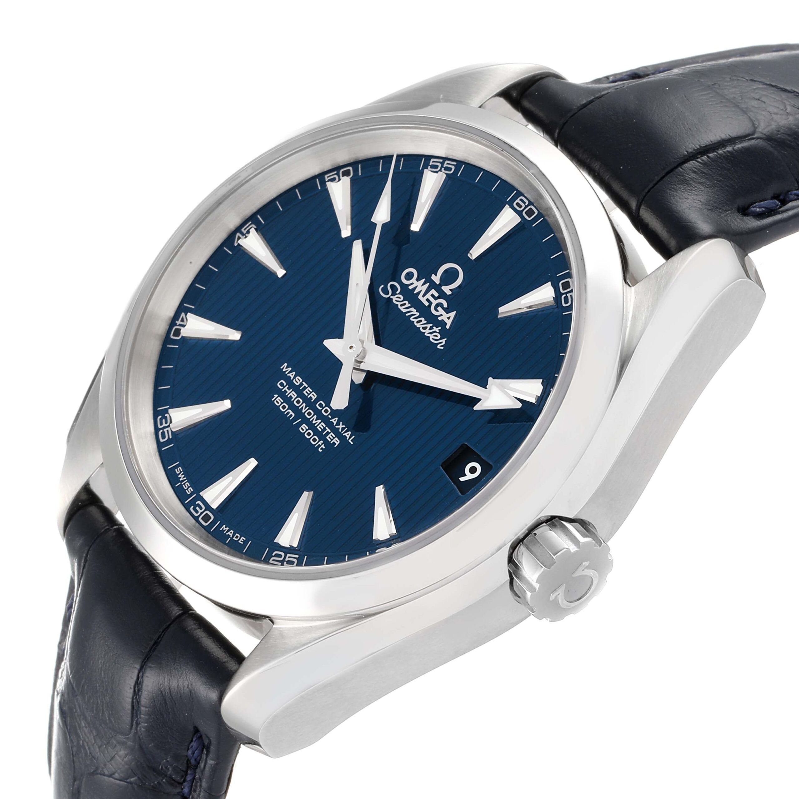 Omega Seamaster Aqua Terra Blue Dial Steel Mens Watch 231.13.39.21.03.001 Box Card