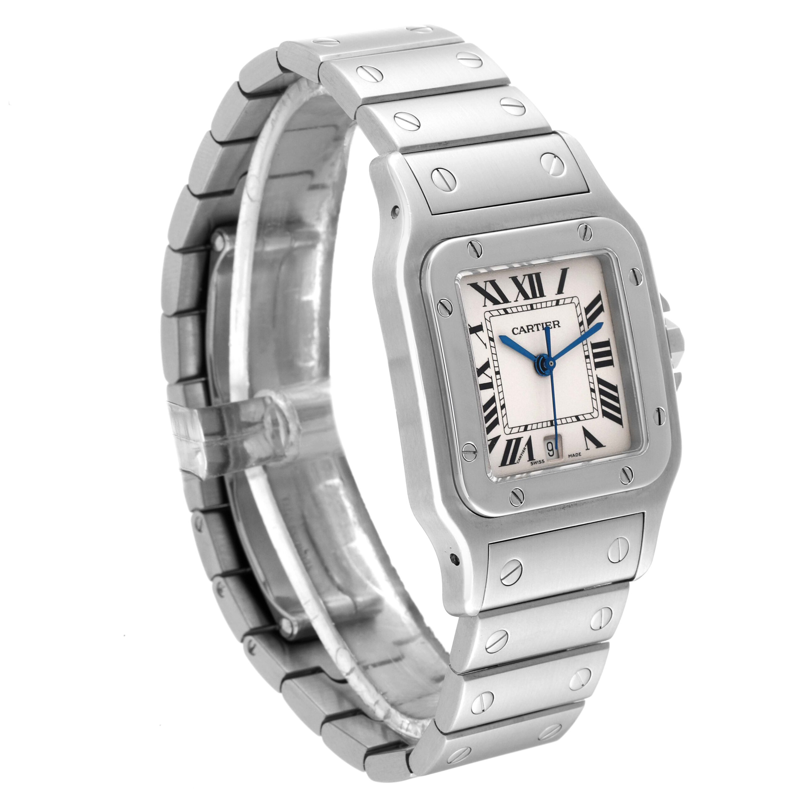 Cartier Santos Galbee Stainless Steel Mens Watch W20060D6