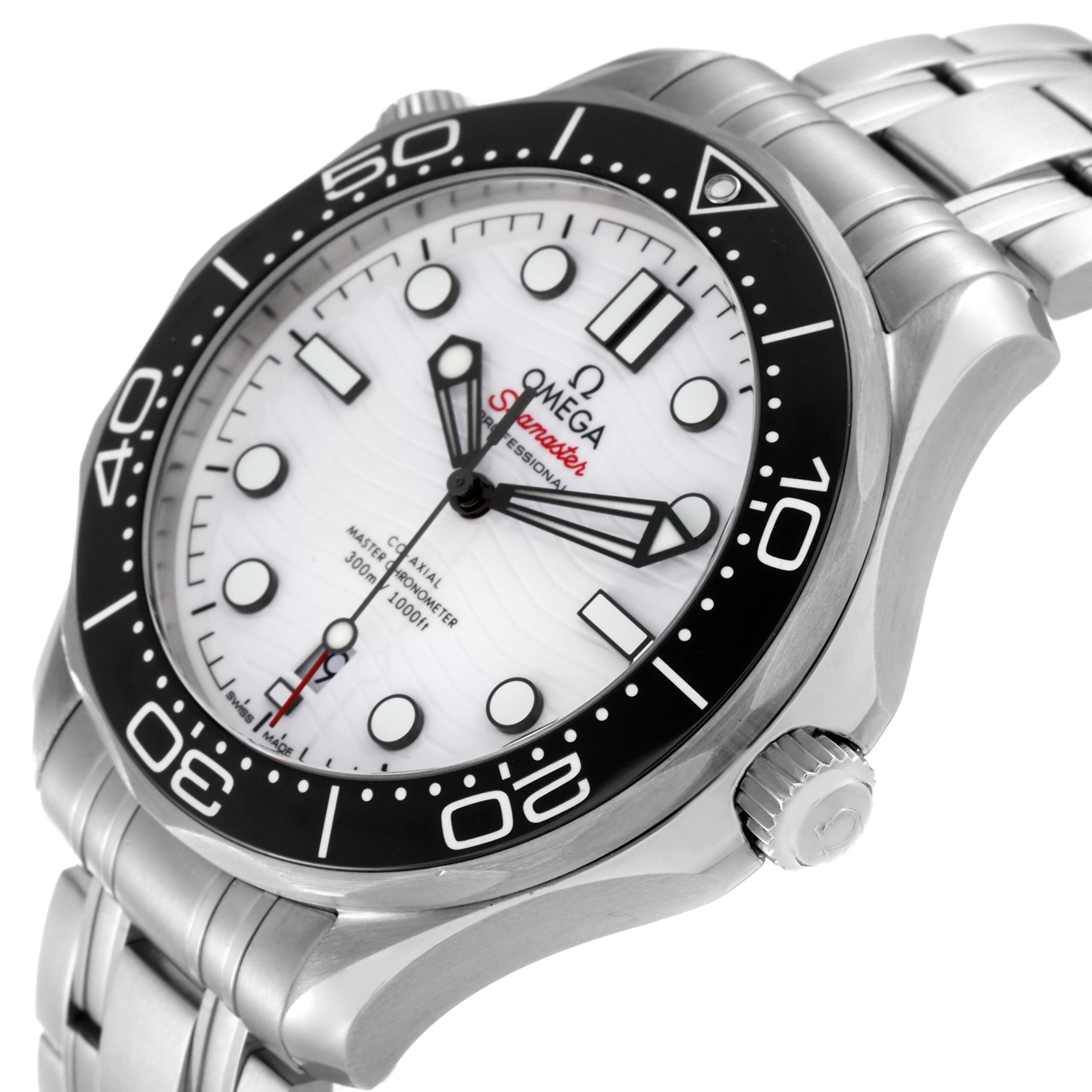 Omega Seamaster Diver 300M Co-Axial Mens Watch 210.30.42.20.04.001 Box Card