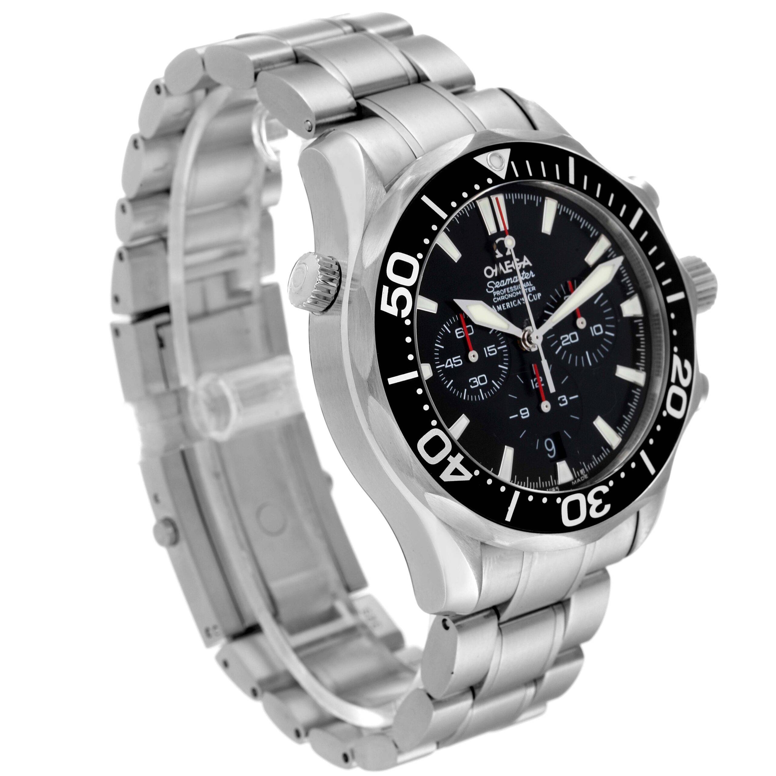 Omega Seamaster 300M Chronograph Americas Cup Mens Watch 2594.50.00 Card
