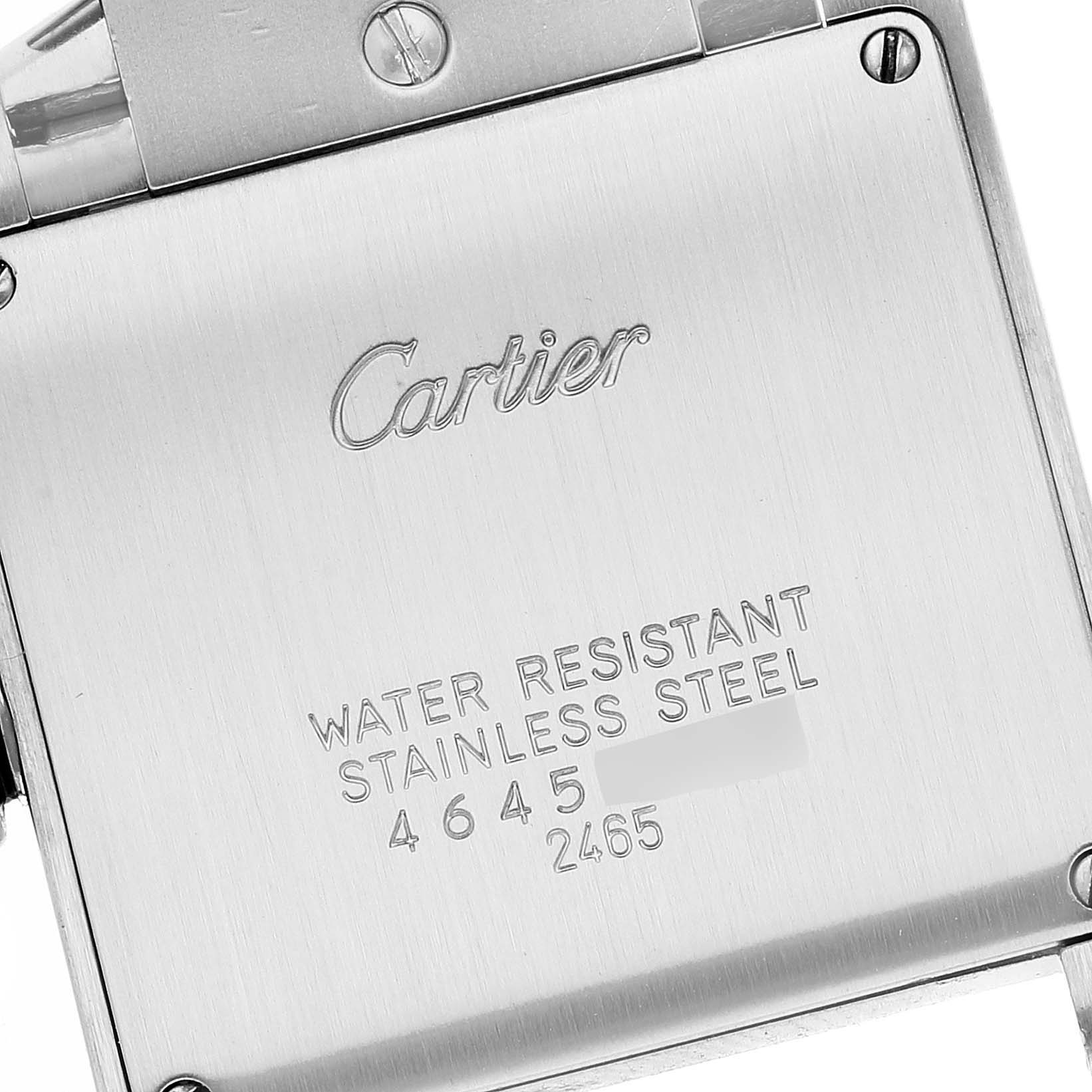 Cartier Tank Francaise Midsize Silver Dial Steel Ladies Watch W51003Q3