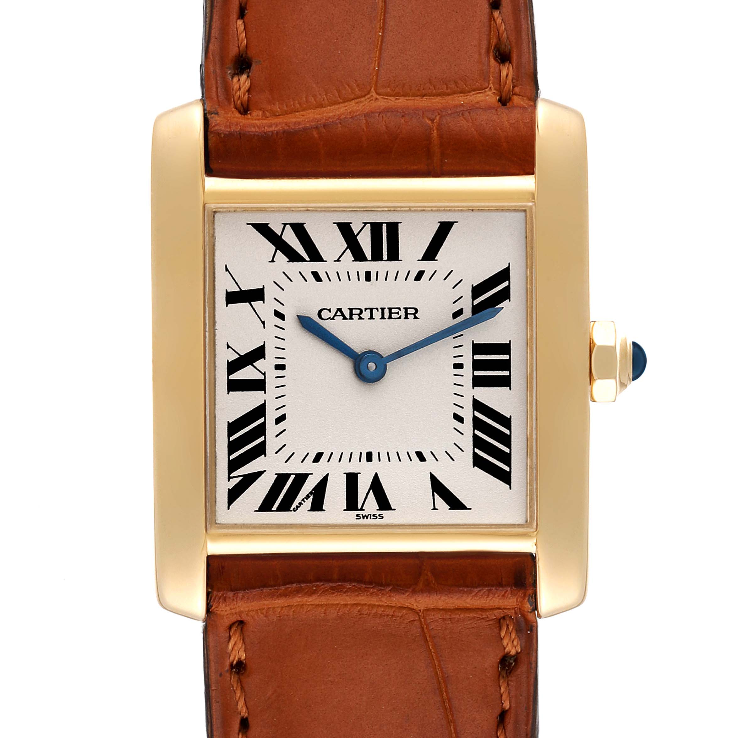 Cartier Tank Francaise Midsize Yellow Gold Ladies Watch W5000356