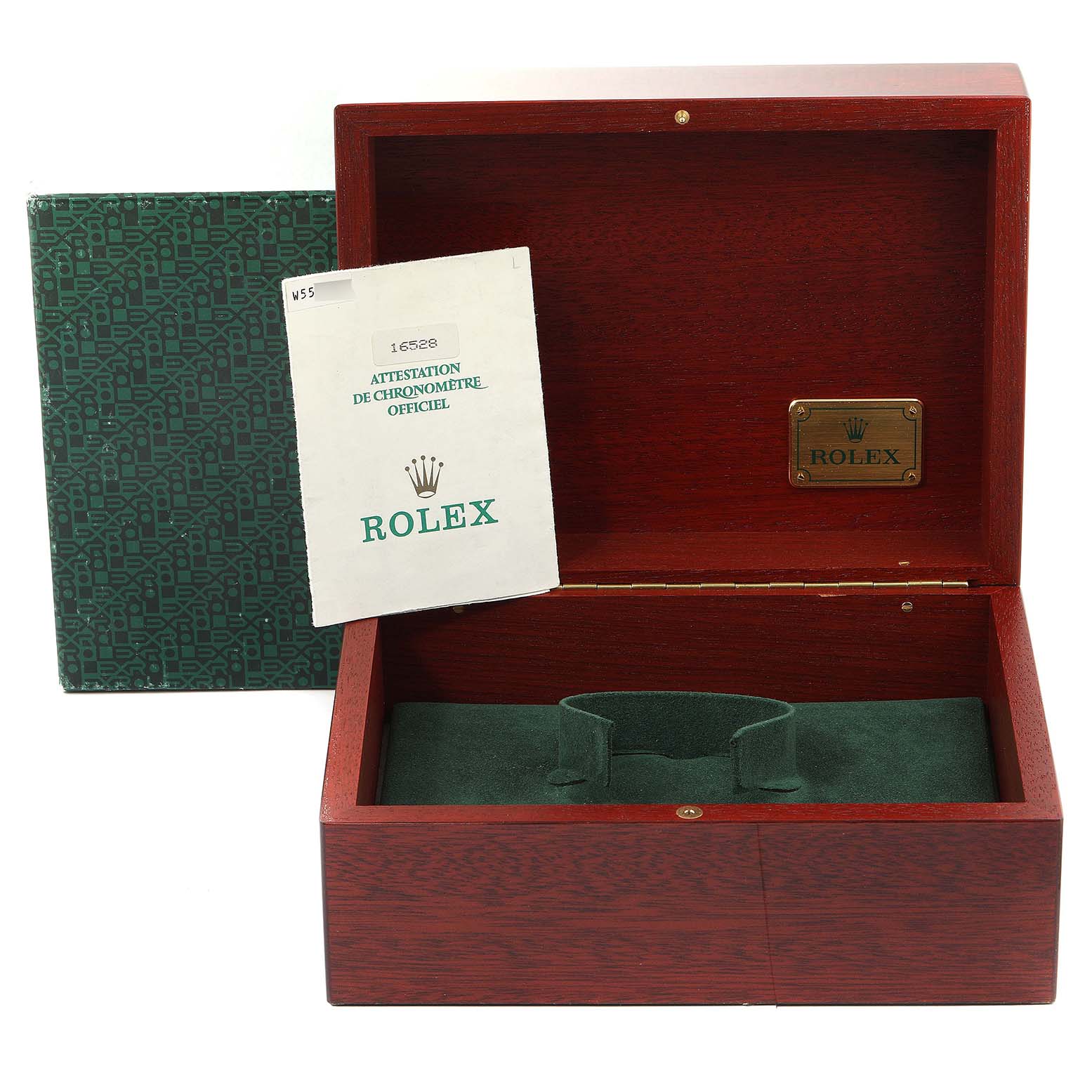 Rolex Daytona Black Dial Yellow Gold Mens Watch 16528 Box Papers