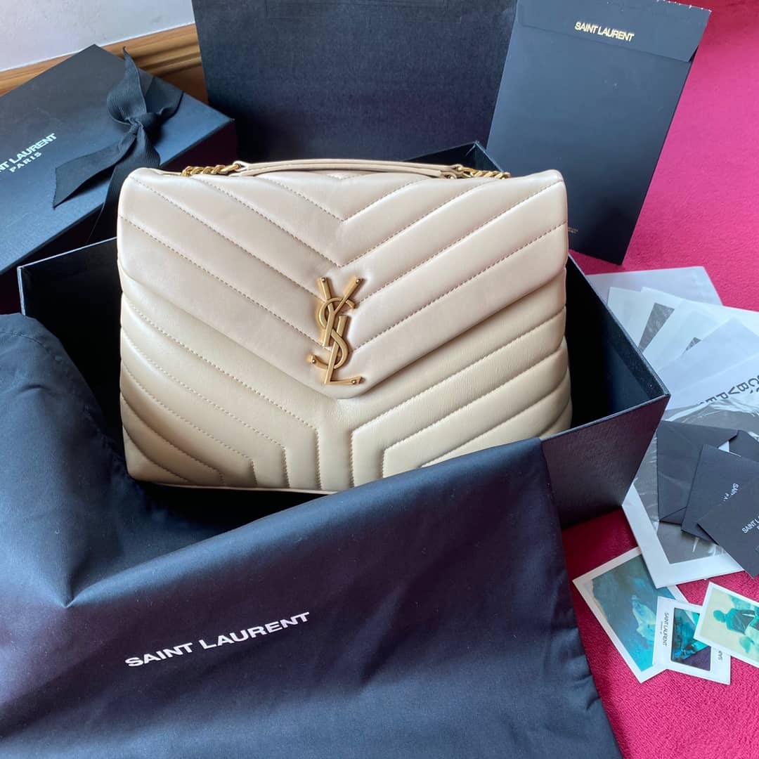 YSL Loulou Medium Quilted “Y” Leather Replica Bag