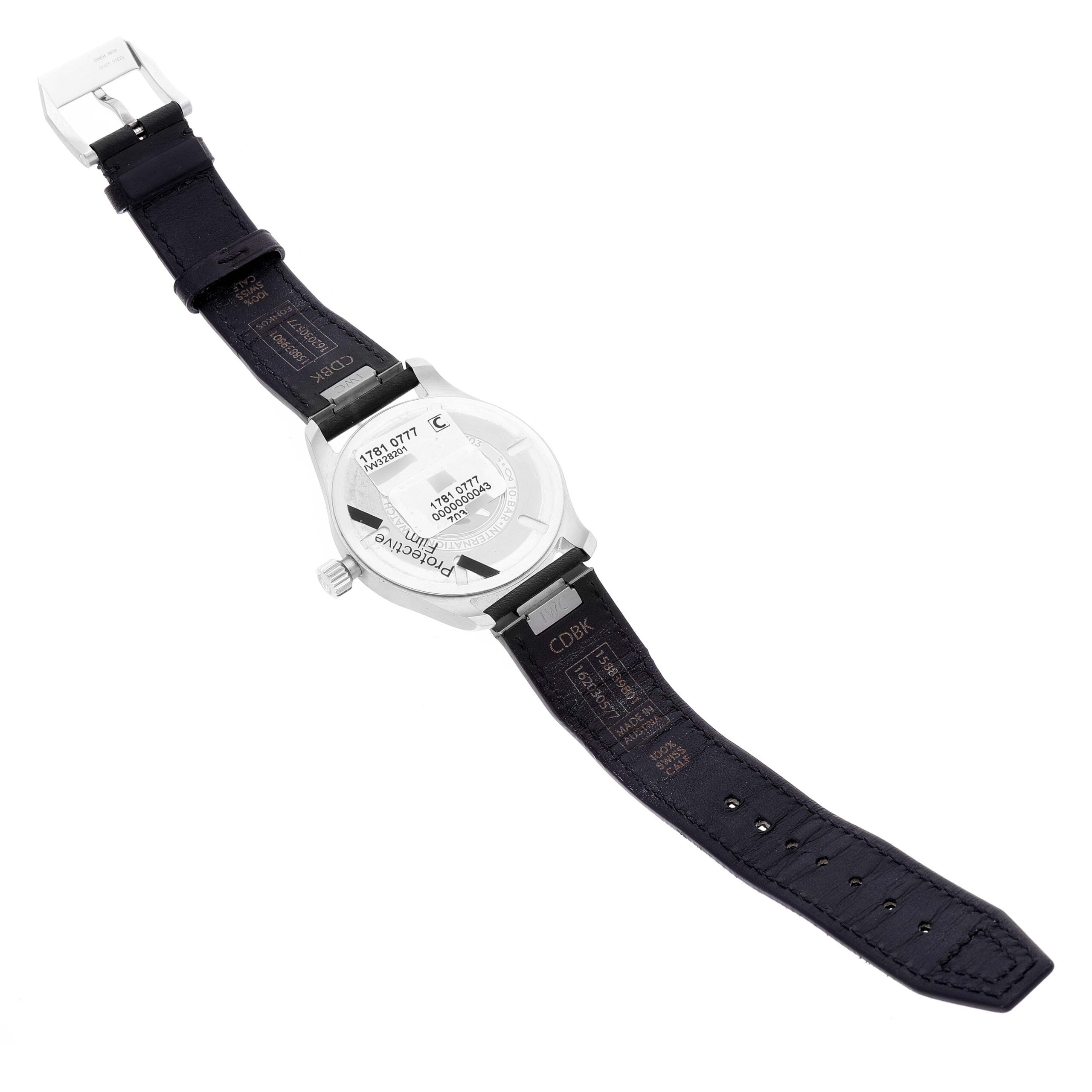 IWC Pilot Mark XX Black Dial Steel Mens Watch IW328201 Box Card