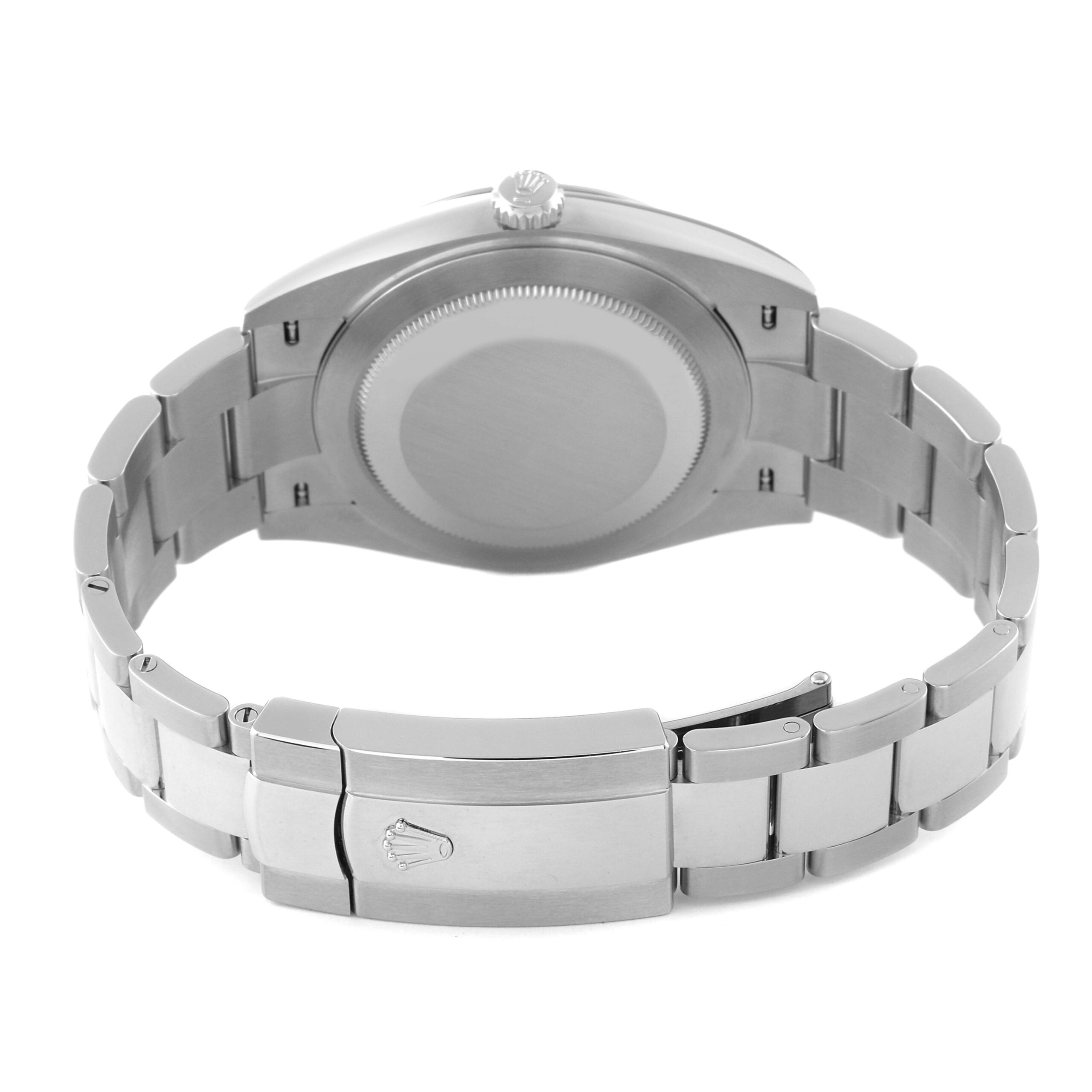 Rolex Datejust 41 Blue Fluted Dial Smooth Bezel Steel Mens Watch 126300 Unworn