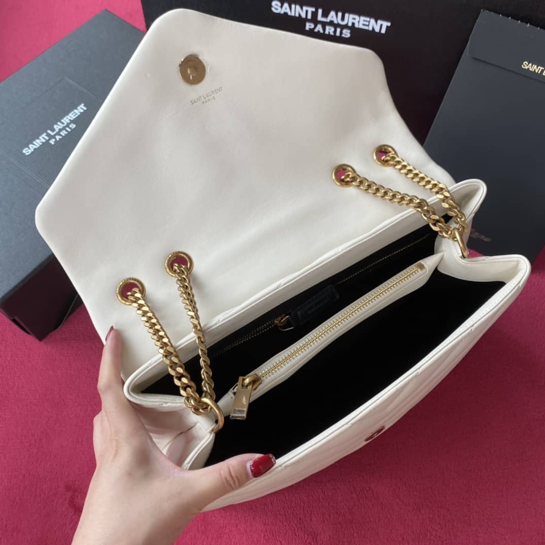 YSL Loulou Medium Quilted “Y” Leather Replica Bag