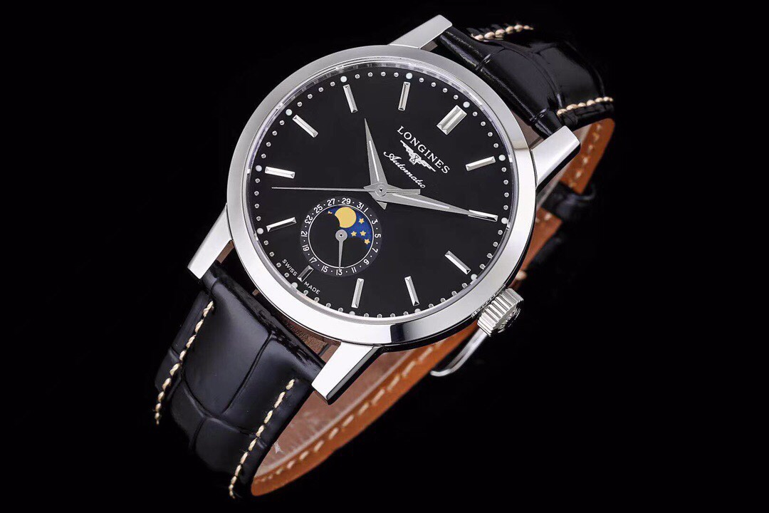 Longines L4.826.4.92.2 moon phase watch