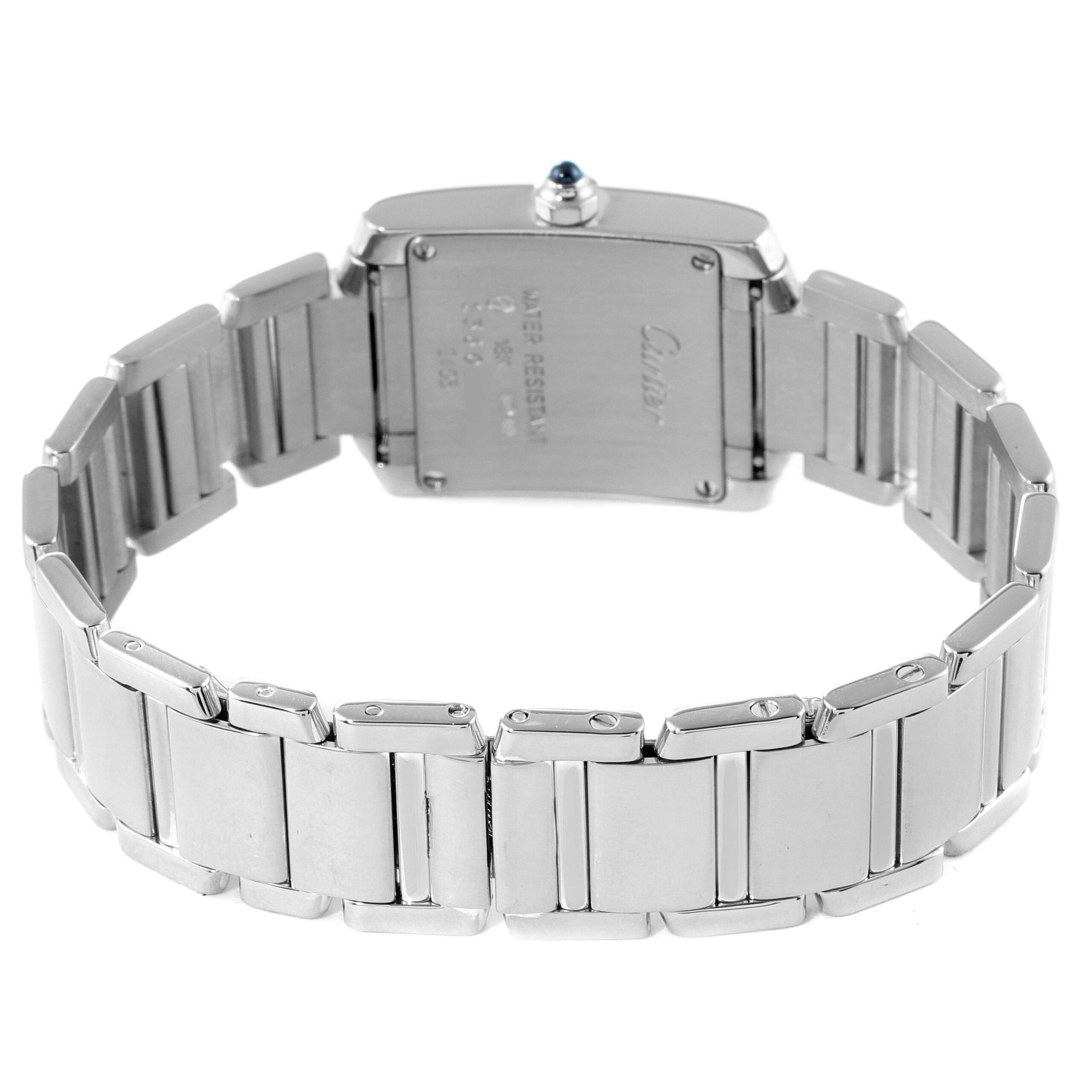 Cartier Tank Francaise White Gold Quartz Ladies Watch W50012S3