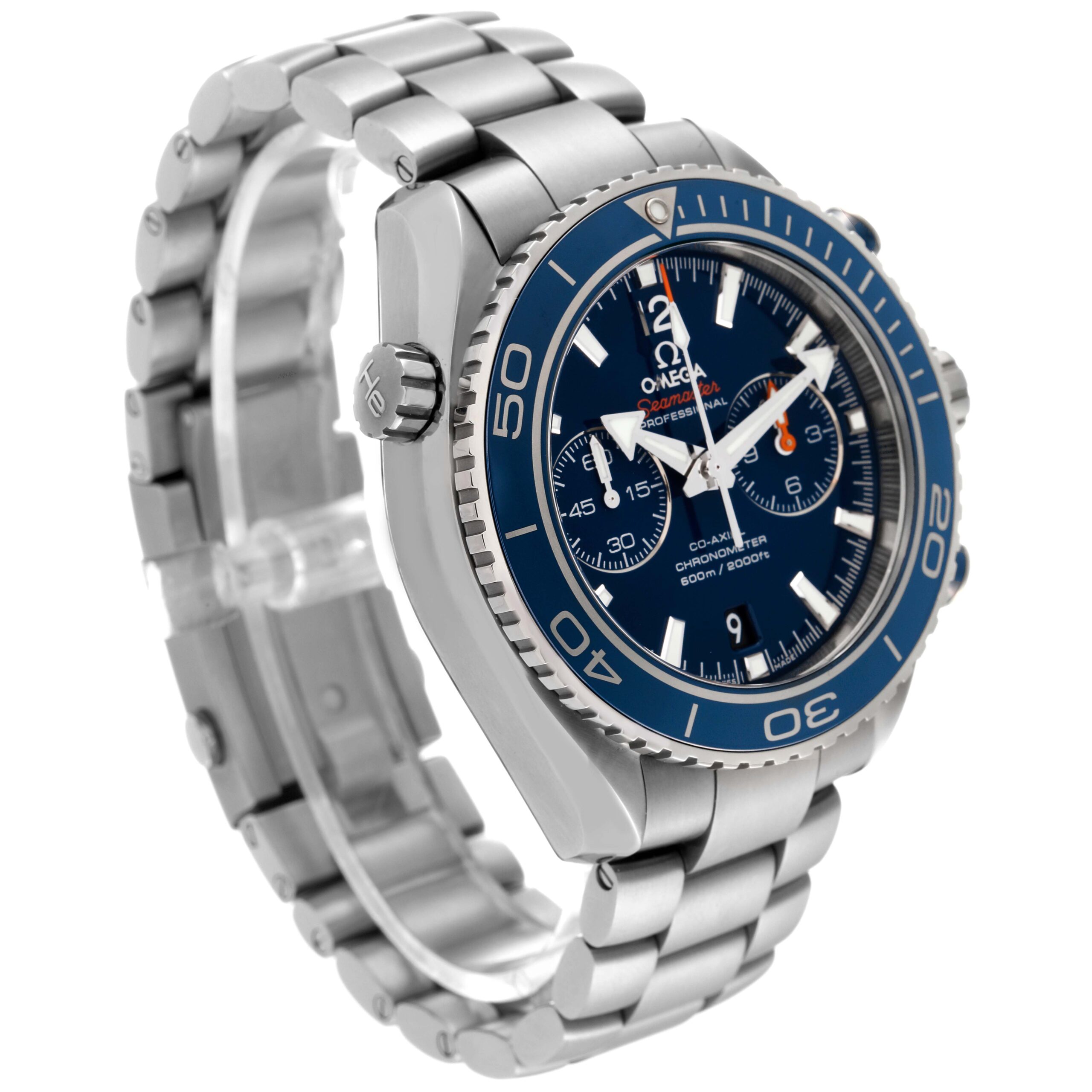Omega Planet Ocean Chronograph Titanium Mens Watch 232.90.46.51.03.001 Box Card