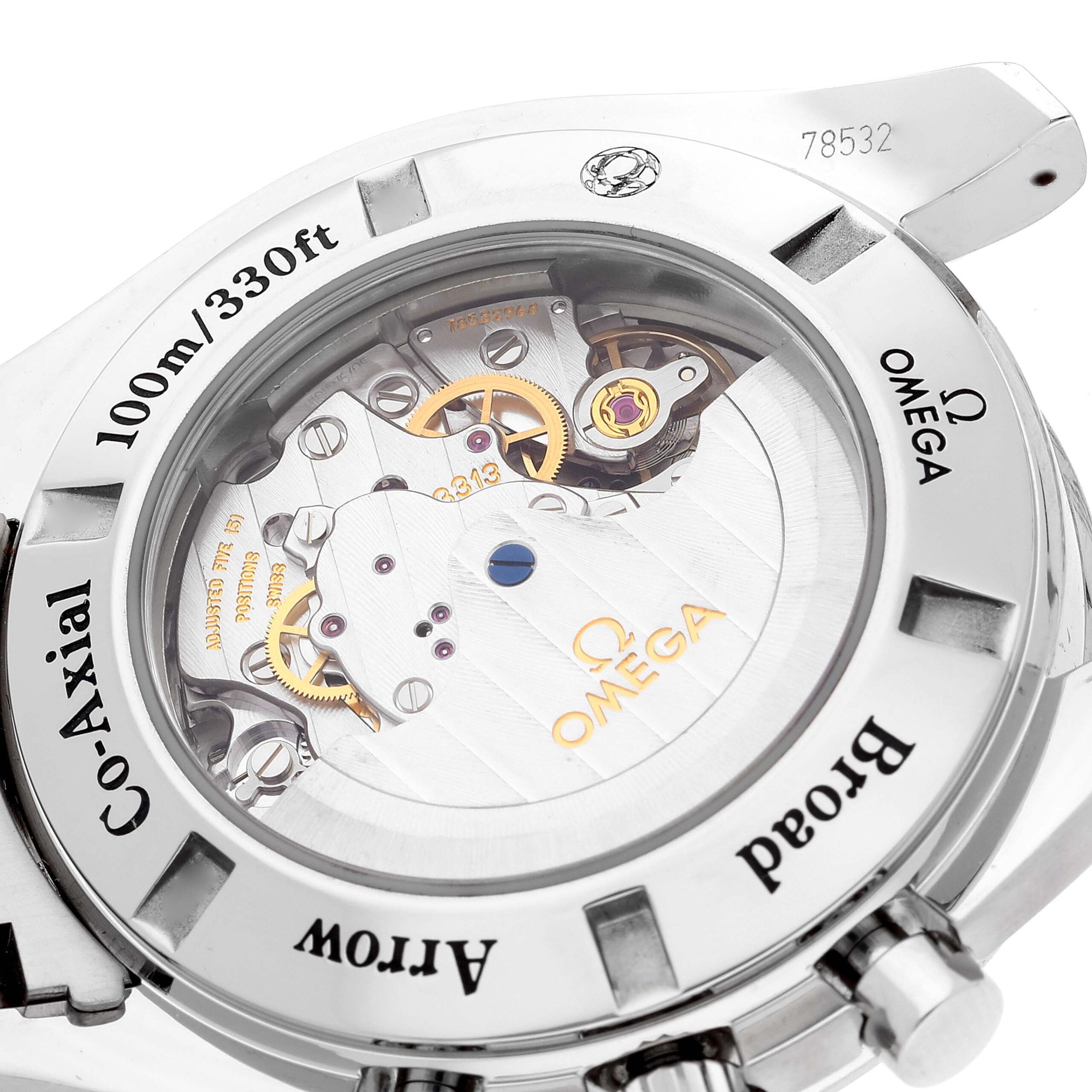 Omega Speedmaster Broad Arrow Black Dial Mens Watch 321.10.44.50.01.001 Box Card