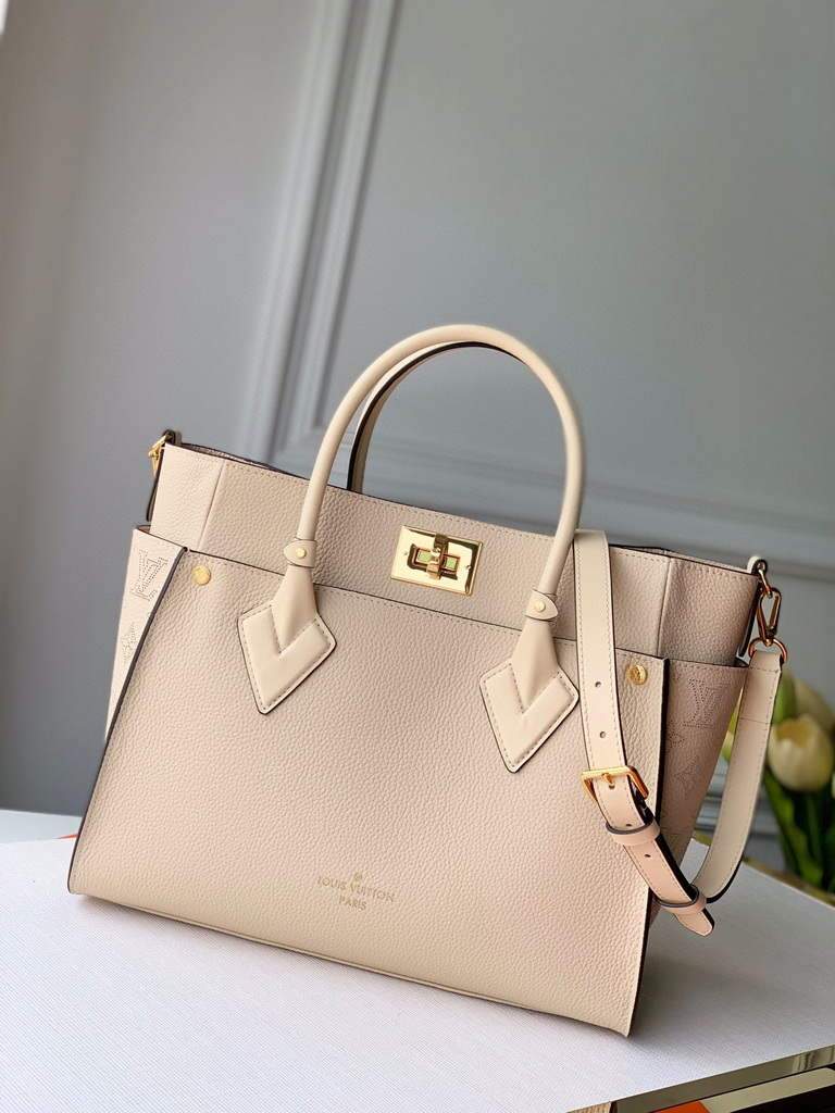 Louis Vuitton M53825 LV M53823 on My Side MM High end Leathers M55302 Bag Beige