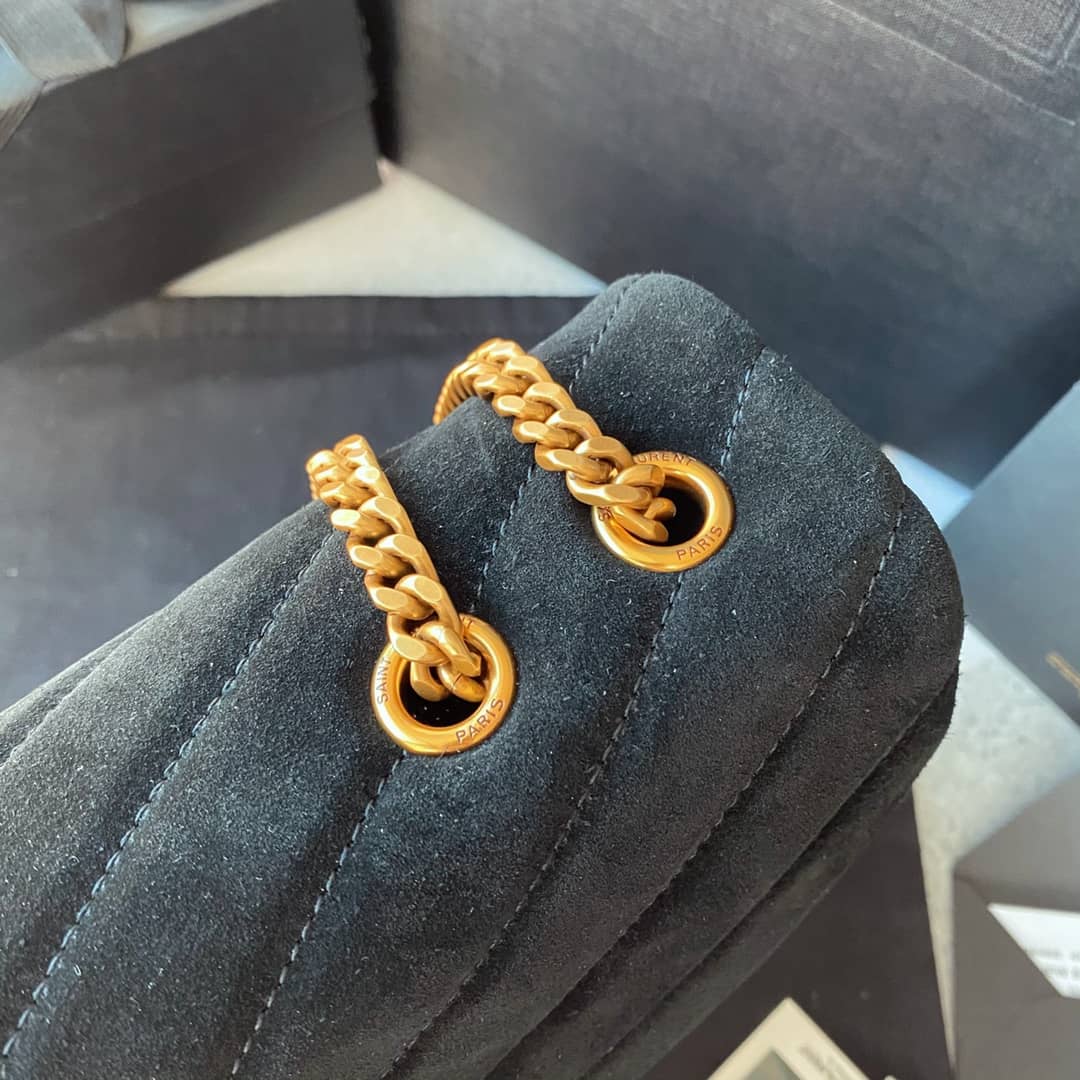 Saint Laurent Bag Dupe Loulou Monogram Quilted Velvet Shoulder Bag