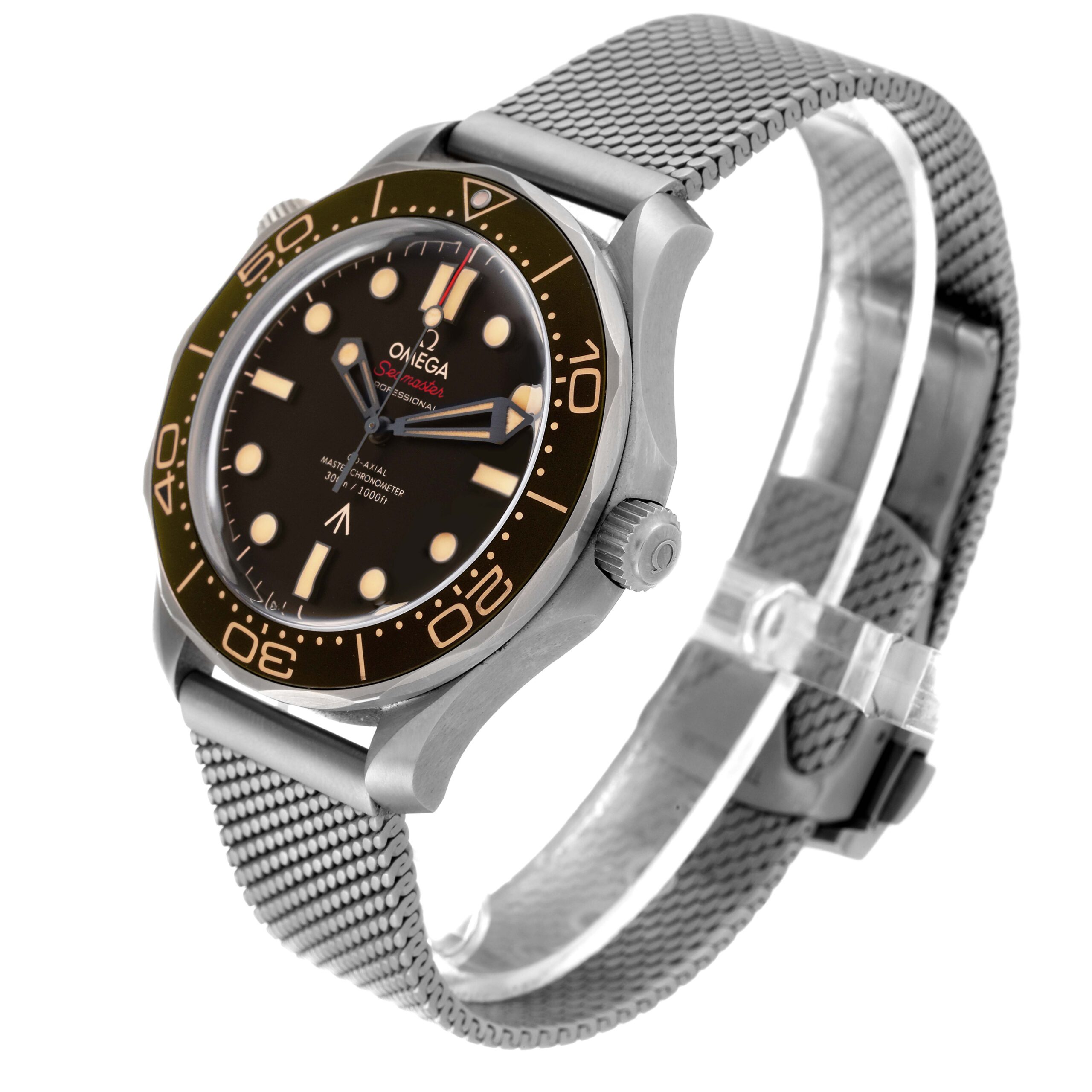 Omega Seamaster 300M 007 Edition Titanium Watch 210.90.42.20.01.001 Box Card