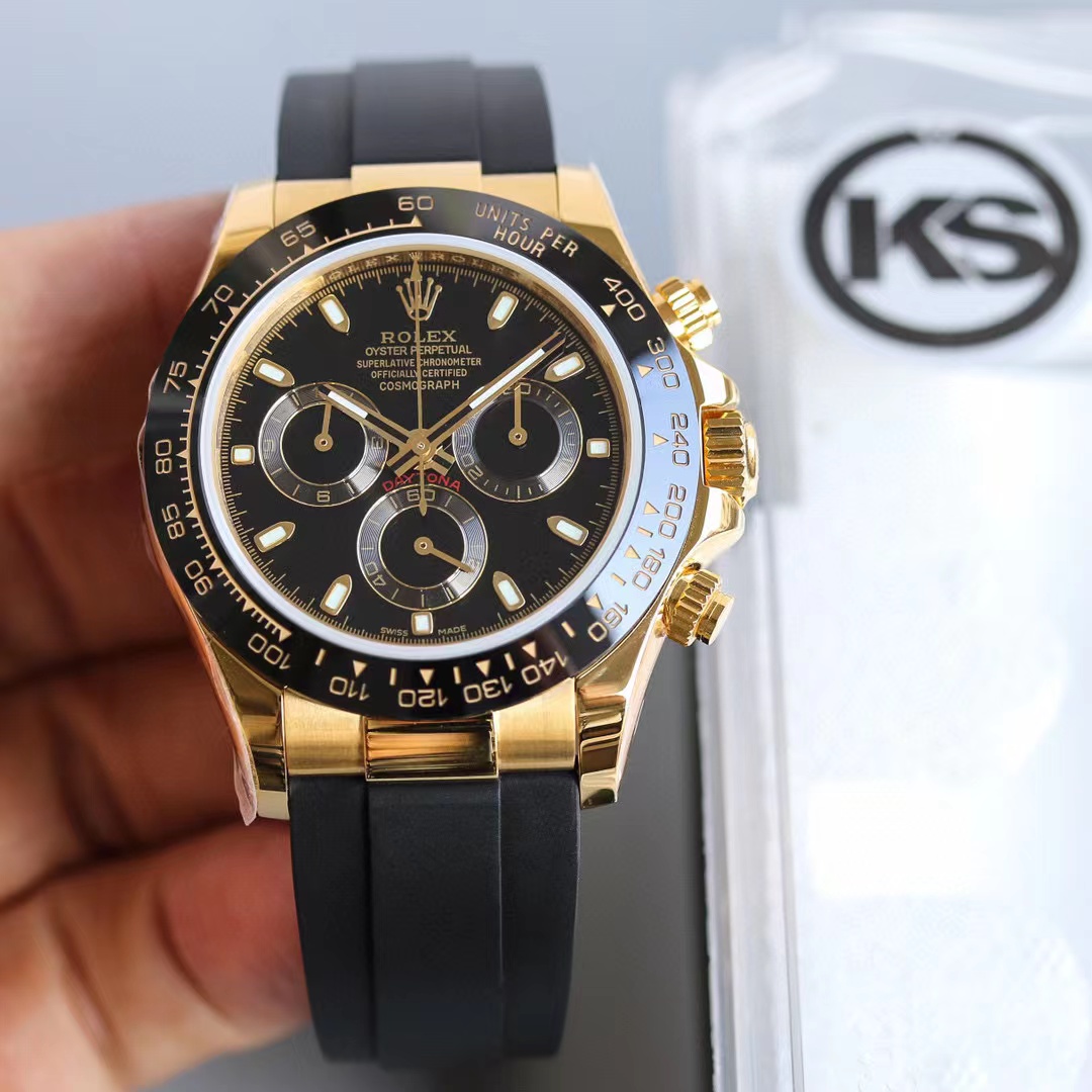 Rolex Daytona Steel 18k Yellow Gold Slate Dial Mens Watch 116523 Box Papers