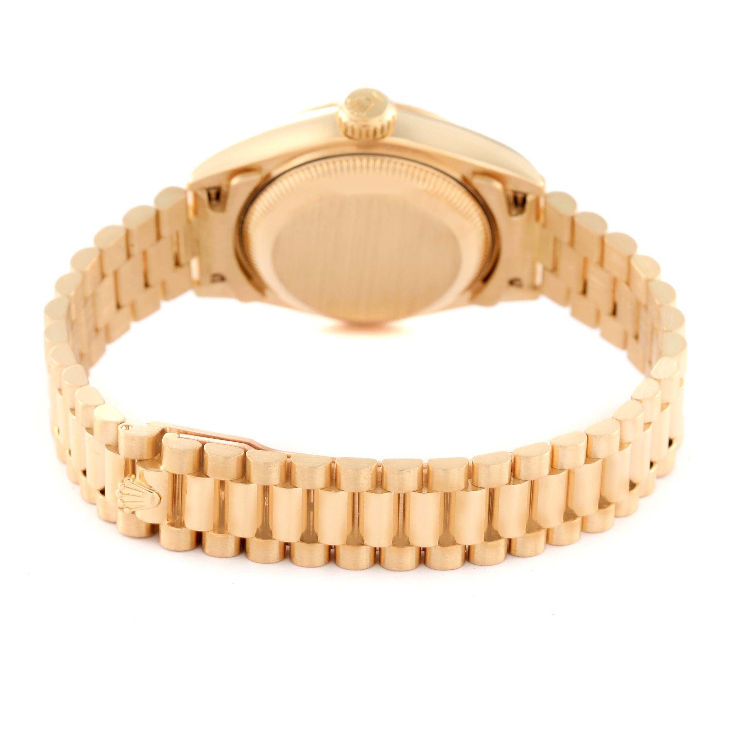 Rolex Datejust President Yellow Gold Diamond Dial Ladies Watch 69178