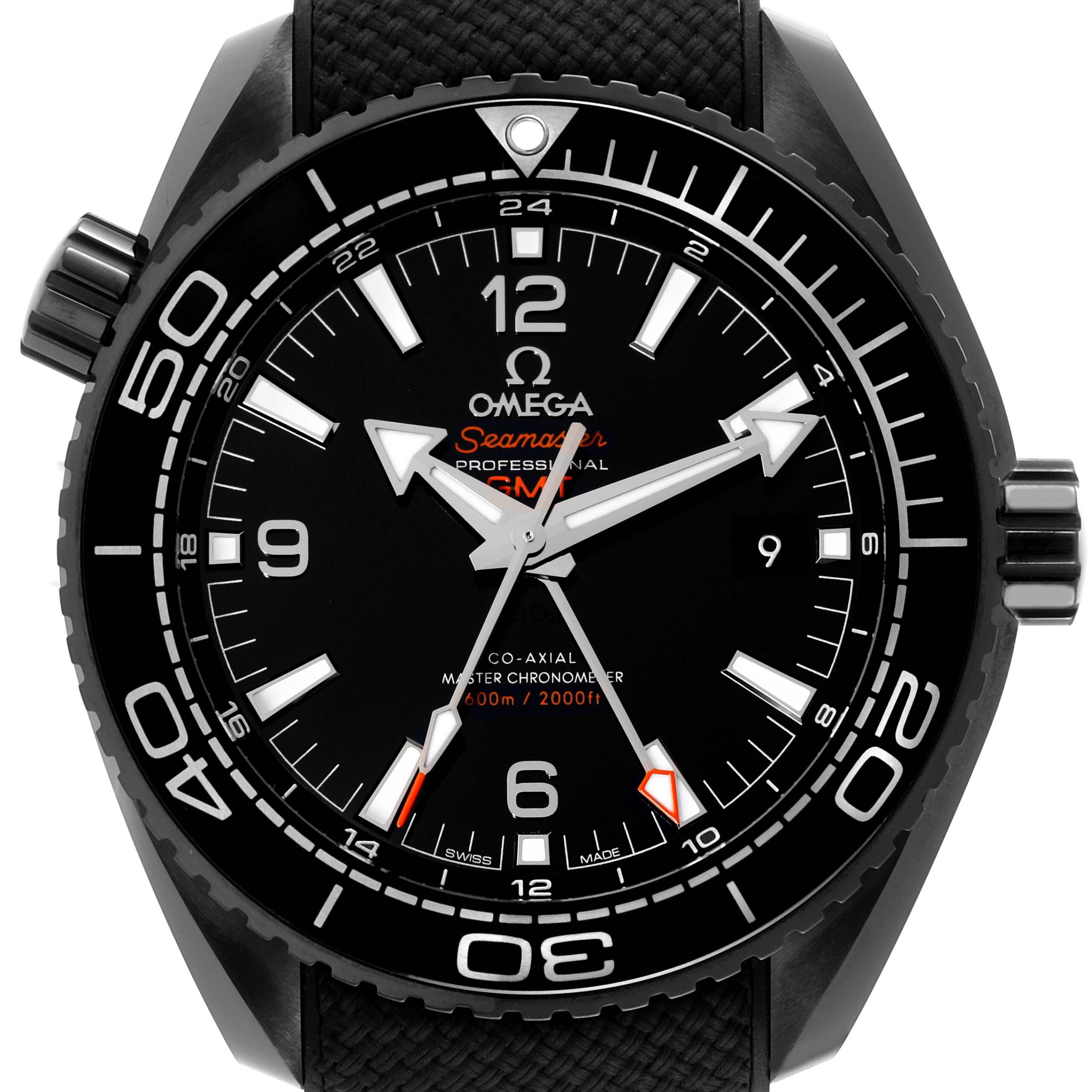 Omega Planet Ocean GMT 600M Ceramic Mens Watch 215.82.46.22.01.001 Unworn