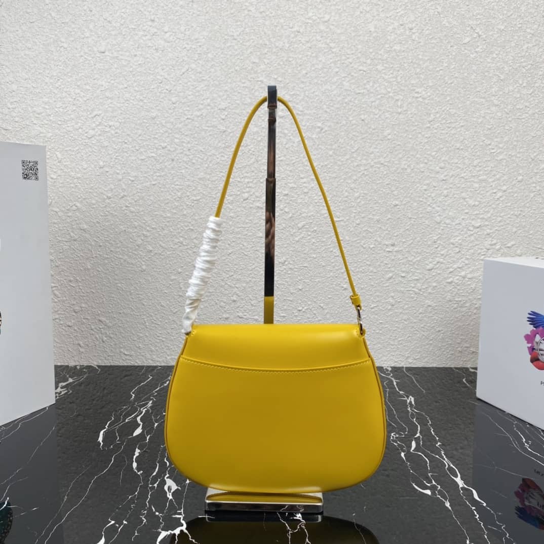 Prada Cleo Bag Dupe Brushed Leather Flap Replica Shoulder Bag