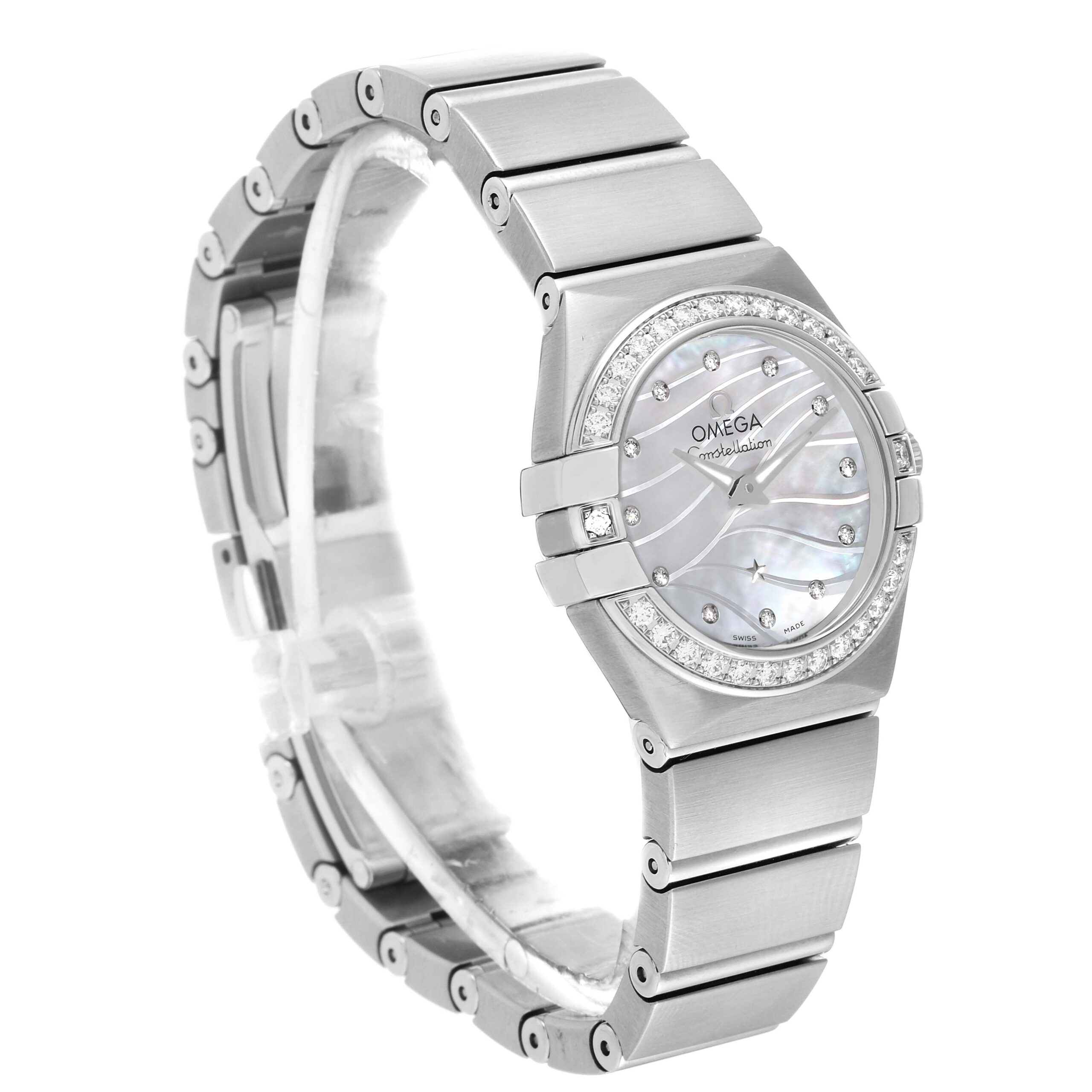 Omega Constellation Mother of Pearl Diamond Ladies Watch 123.15.24.60.55.006