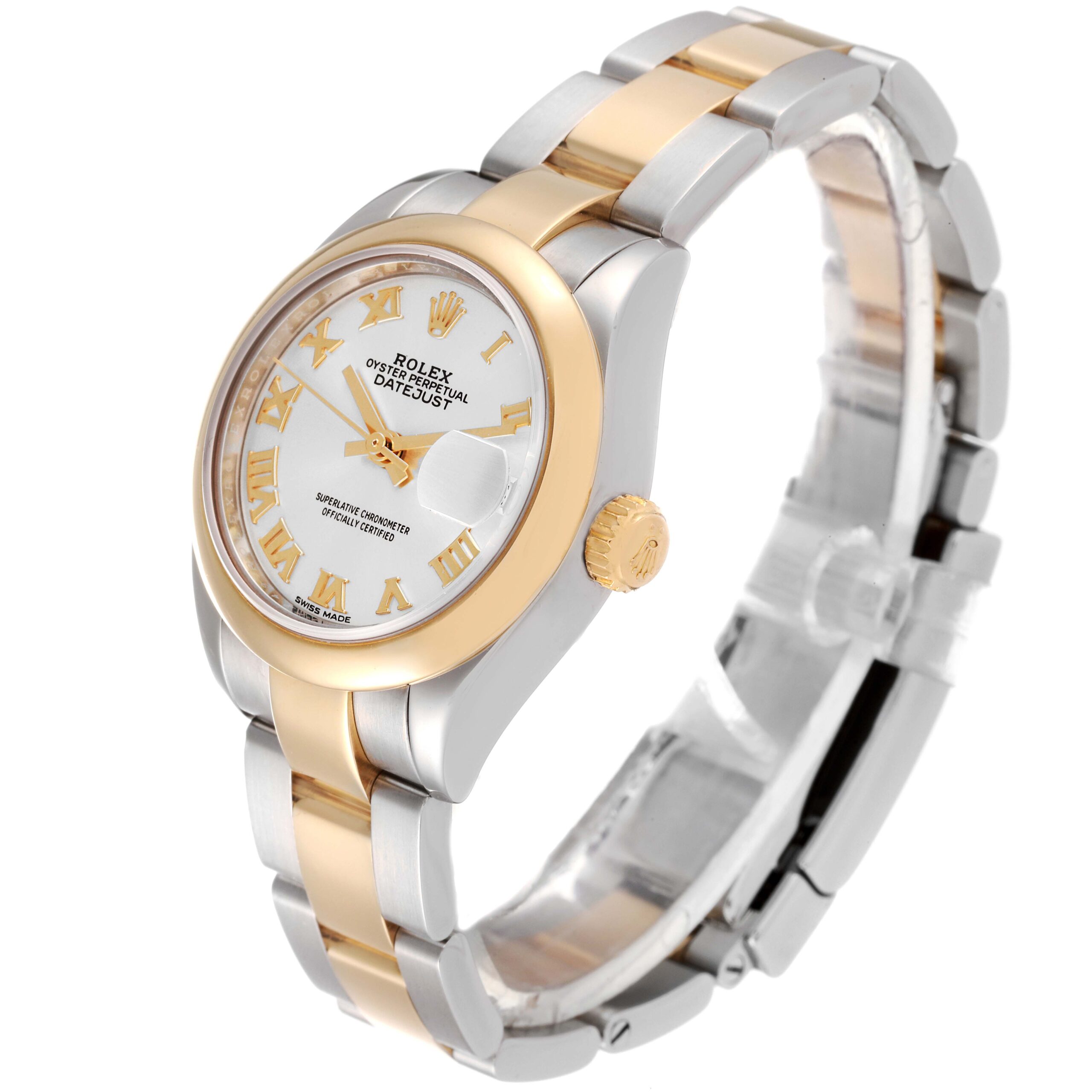 Rolex Datejust Steel Yellow Gold Champagne Dial Ladies Watch 279163