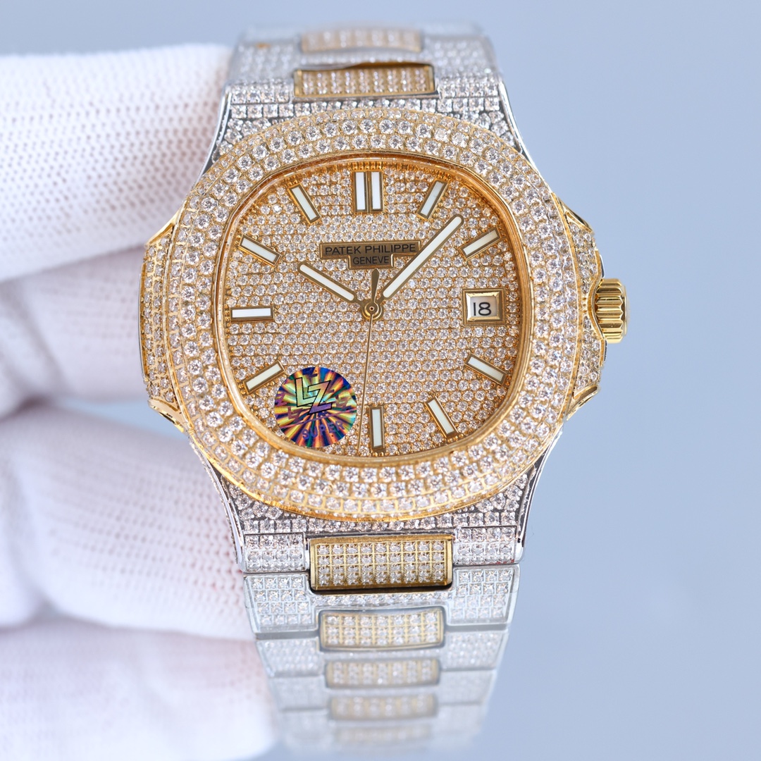 Patek Philippe Gypsophila full diamond Nautilus series