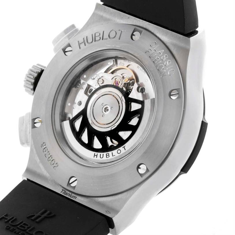 Hublot Classic Fusion Black Dial Rubber Titanium Watch 521.NX.1170.RX