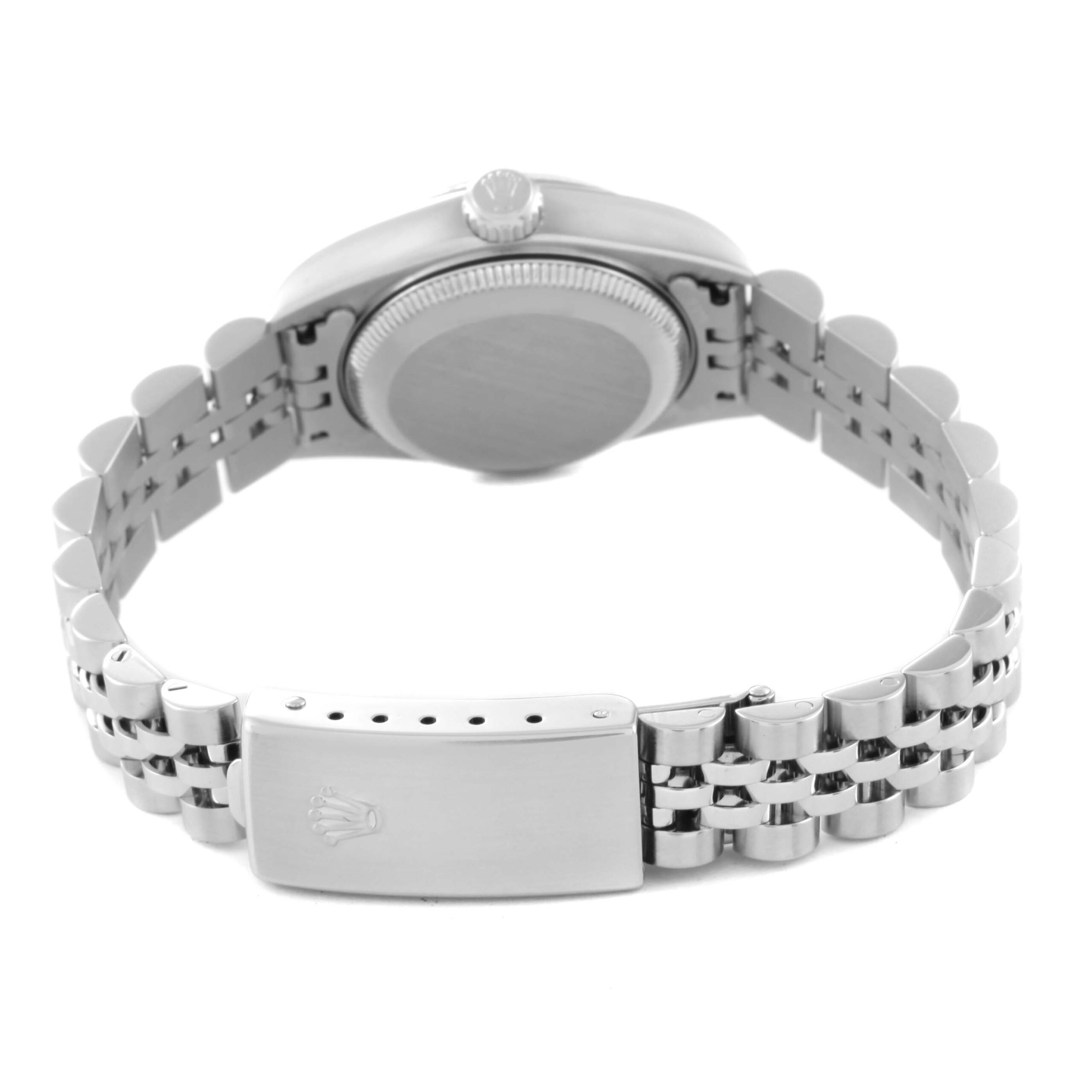 Rolex Datejust White Gold Decorated Mother of Pearl Ladies Watch 79174 Box Papers