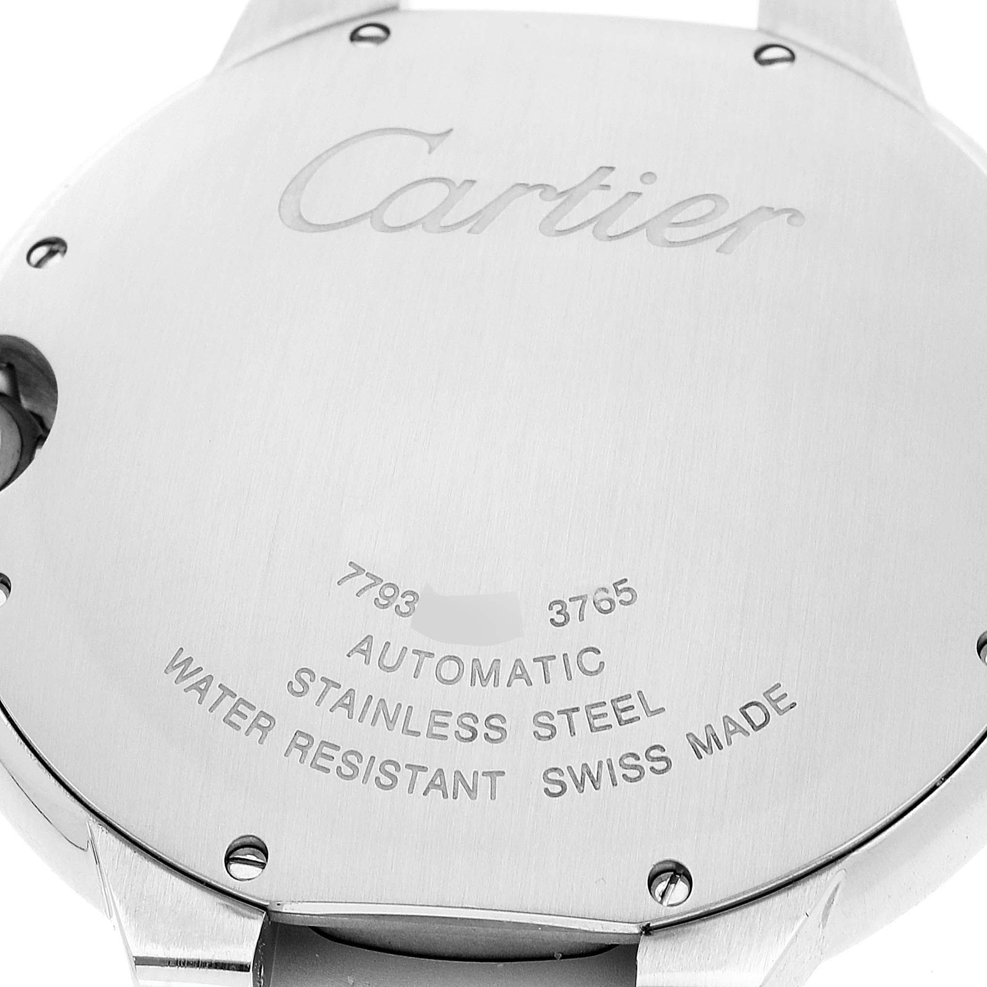 Cartier Ballon Bleu Blue Dial Steel Automatic Mens Watch WSBB0027