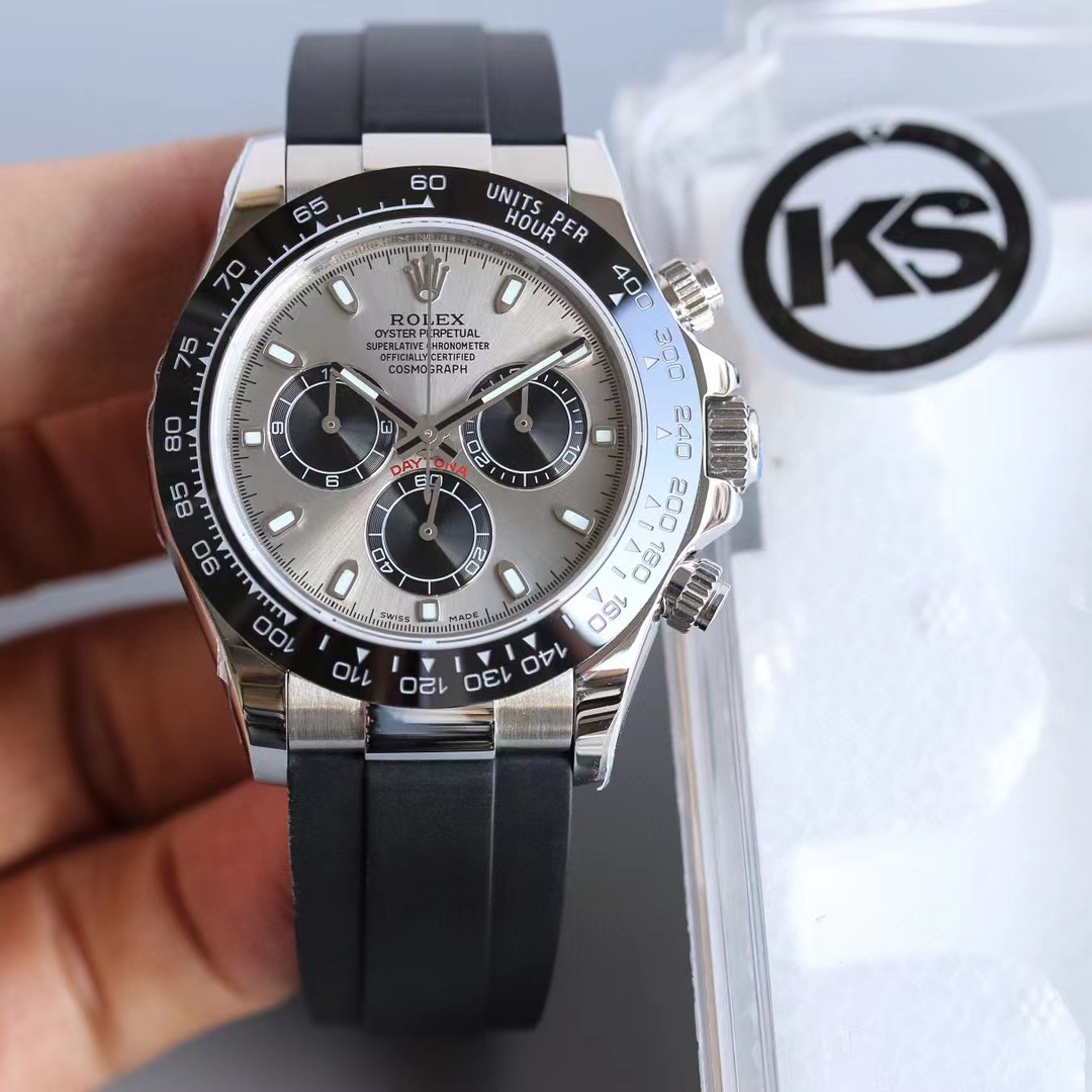 Rolex Daytona Steel 18k Yellow Gold Slate Dial Mens Watch 116523 Box Papers