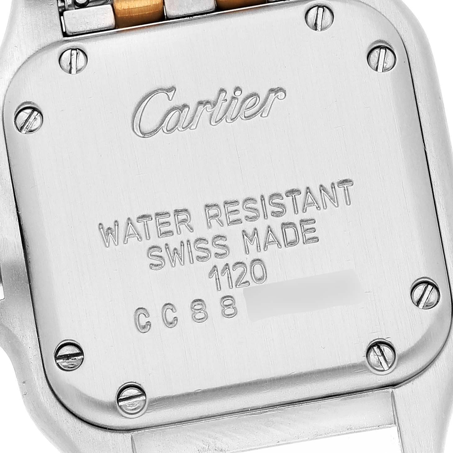 Cartier Panthere Steel Yellow Gold Two Row Ladies Watch W25029B6