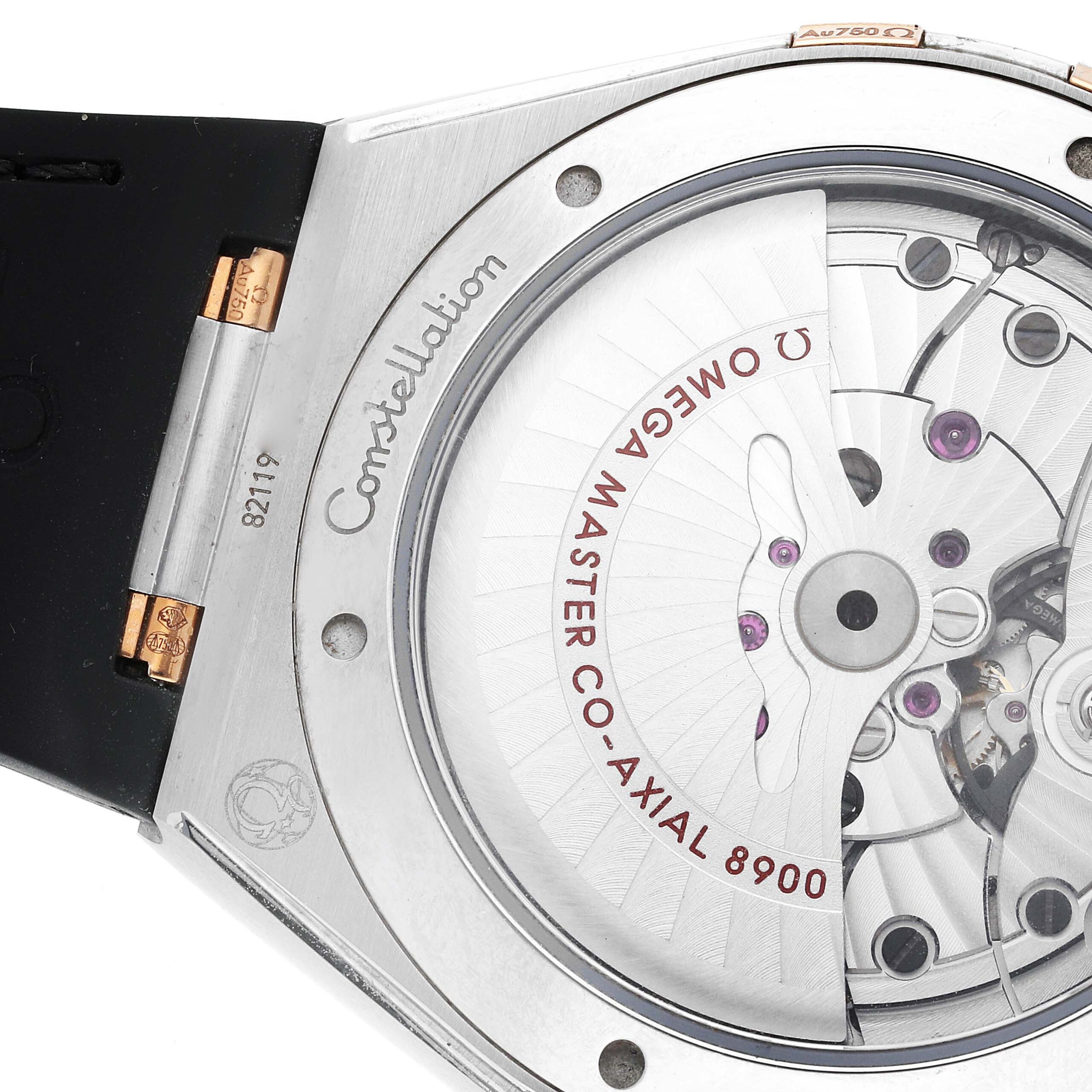 Omega Constellation 41mm Steel Rose Gold Mens Watch 131.23.41.21.06.001 Box Card