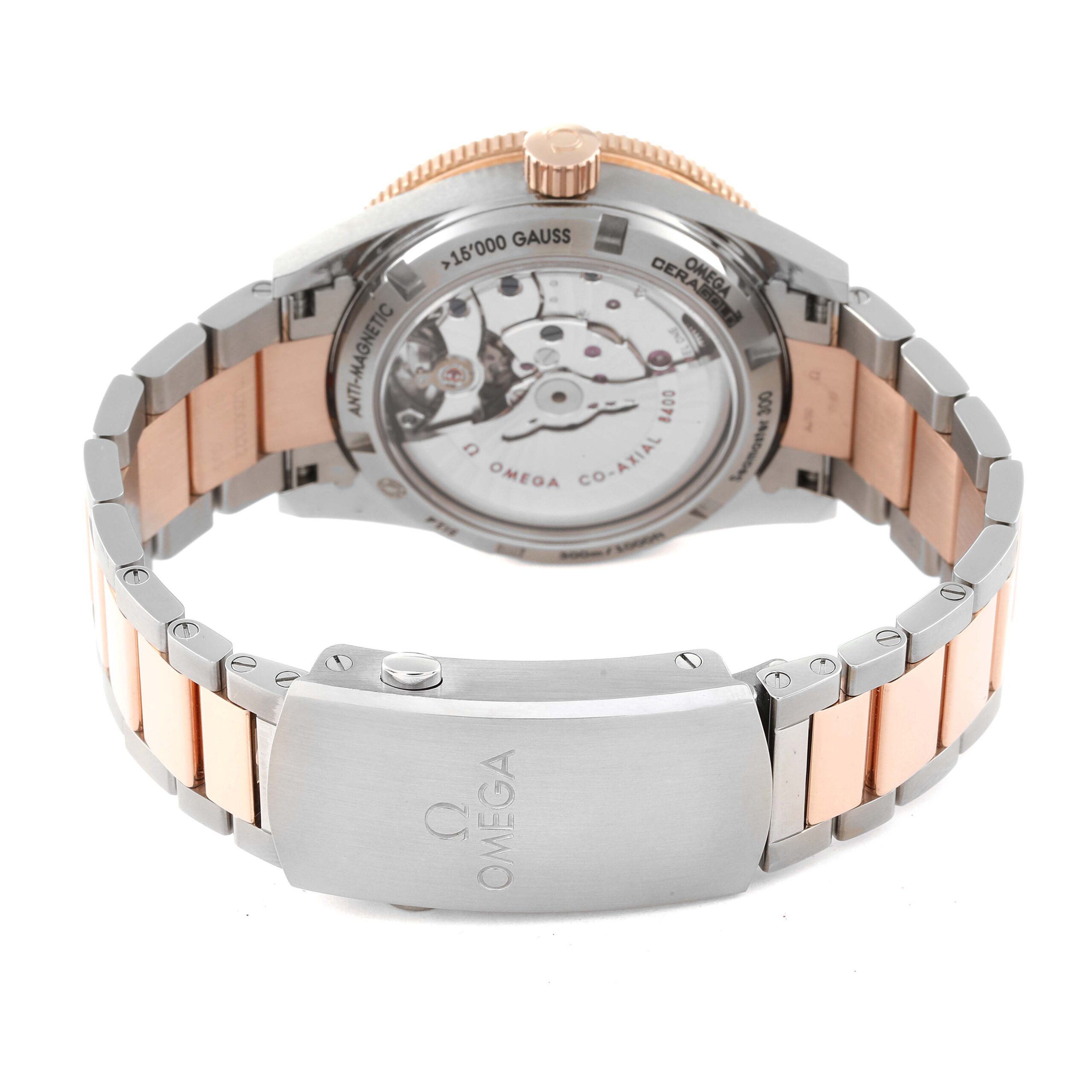 Omega Seamaster 300 Titanium Rose Gold Mens Watch 233.60.41.21.03.001 Box Card