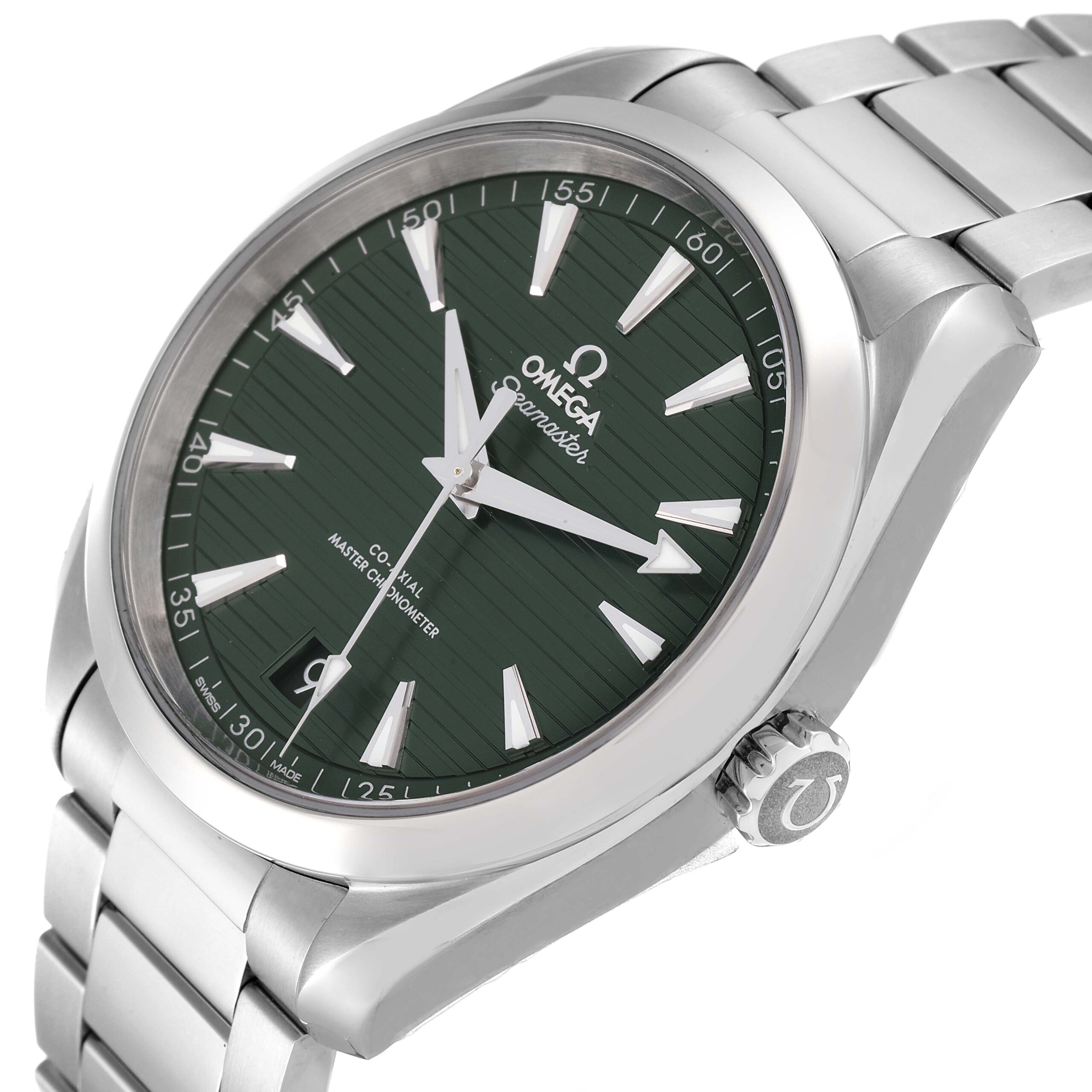 Omega Seamaster Aqua Terra Green Dial Steel Watch 220.10.41.21.10.001 Unworn