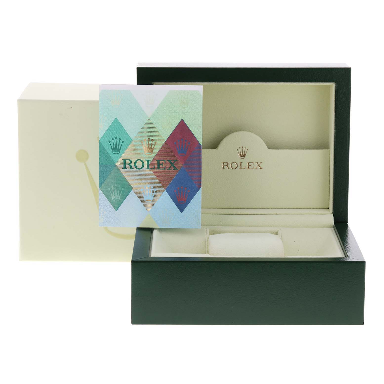 Rolex Datejust Steel White Gold Silver Dial Mens Watch 116234 Box Papers