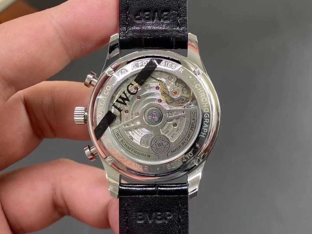 Green Surface IWC Portugal Series Transparent Bottom style